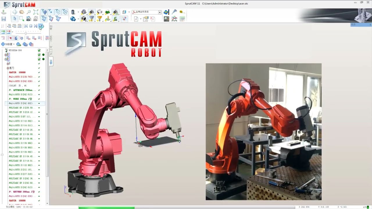 Giao diện phần mềm lập trình robot hàn