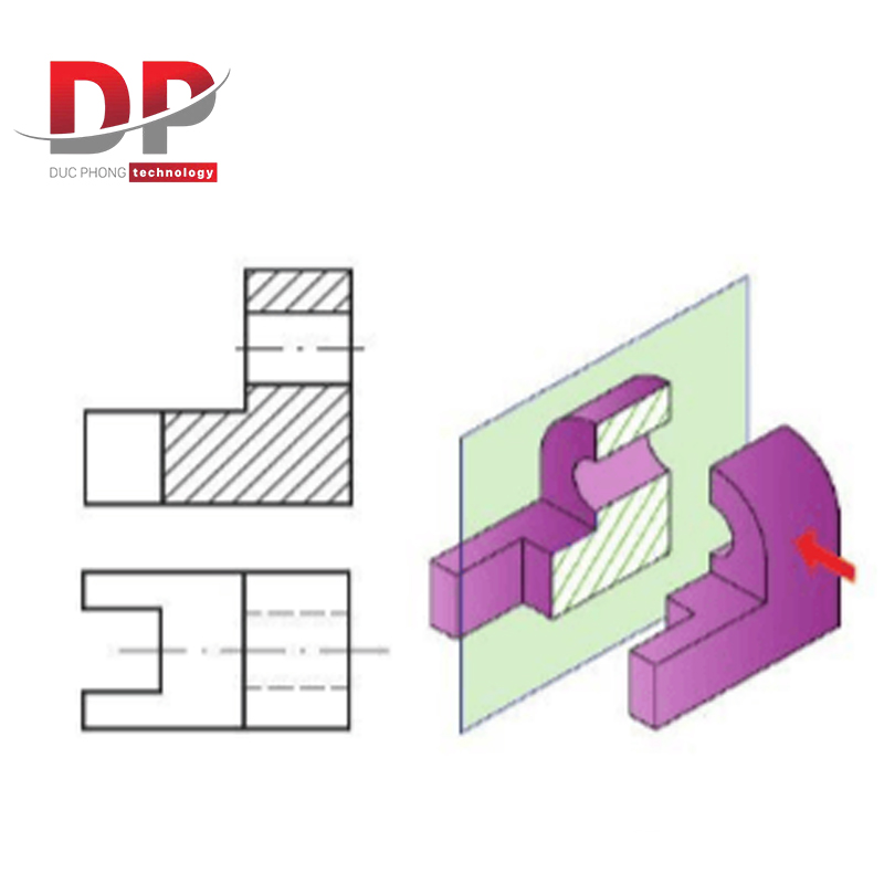 Bản vẽ hình cắt toàn phần