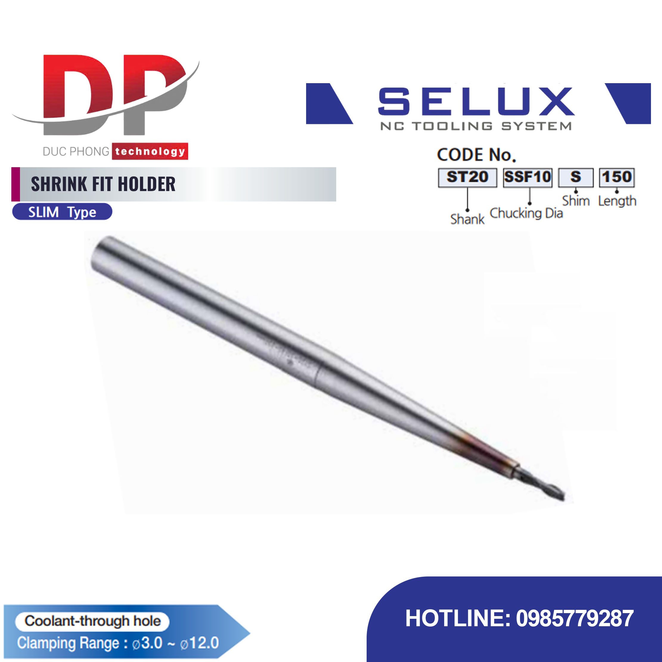 Bầu kẹp co nhiệt Series ST Shank - Selux (SHRINK FIT HOLDER)
