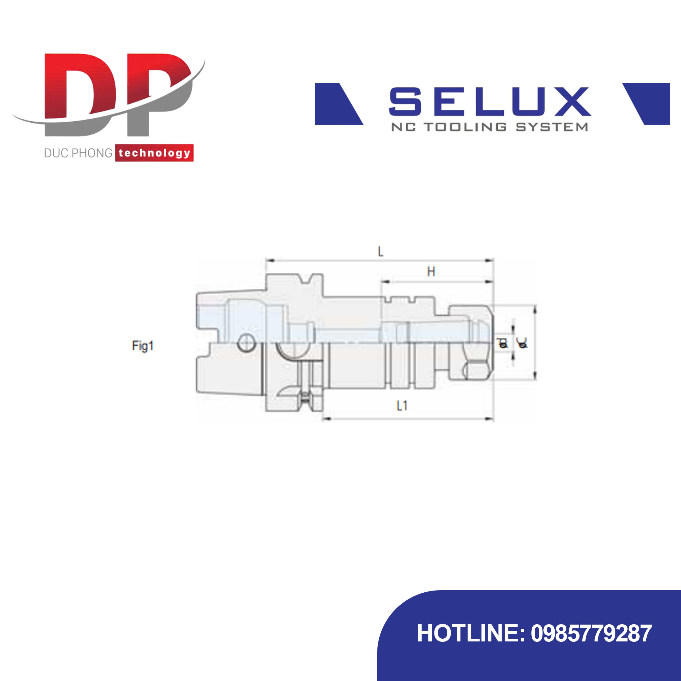 Bầu kẹp collet dao phay ngón chuôi HSK-A Series HSK Shank - Selux (ENDMILL COLLET CHUCK) HSK-A TYPE