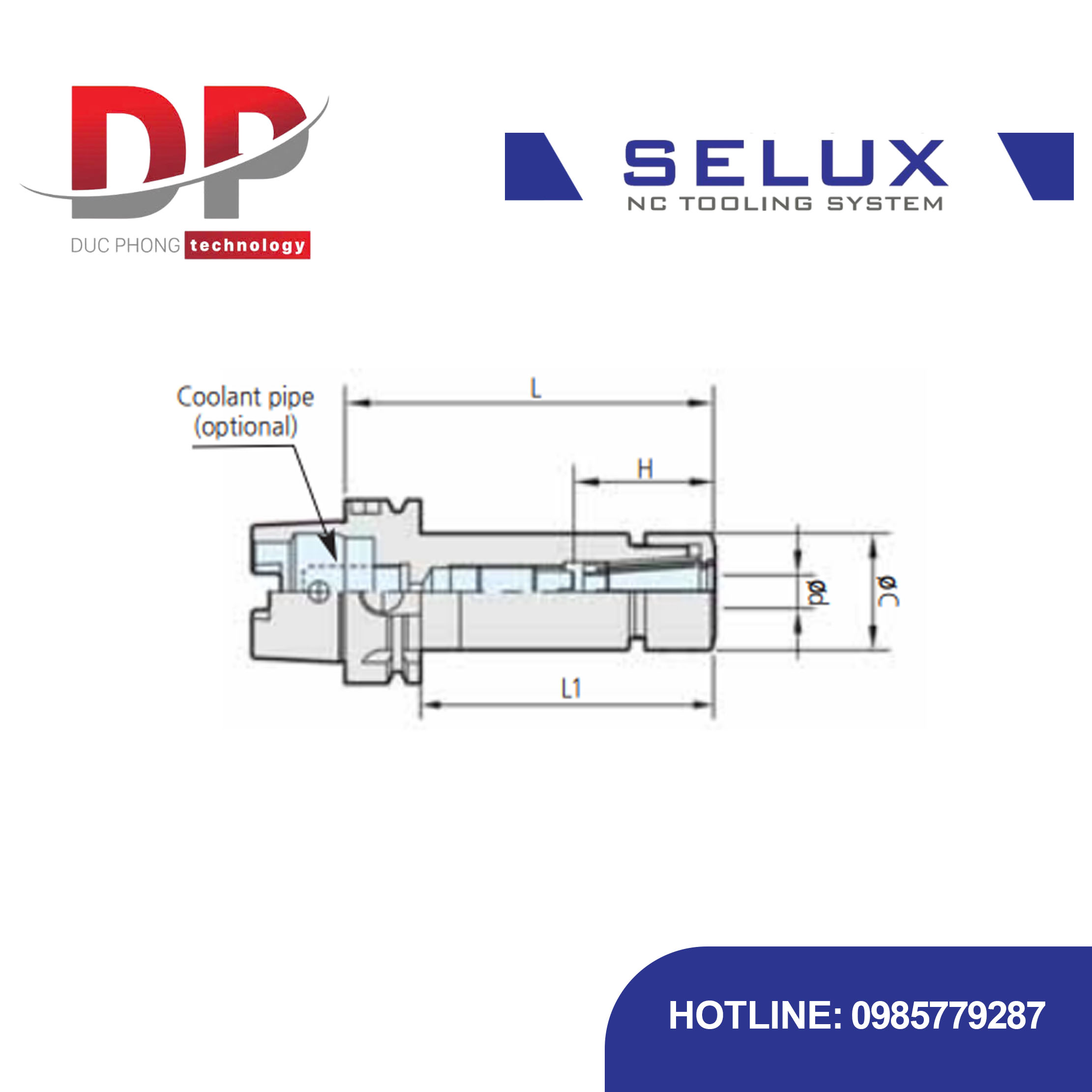 Bầu kẹp collet tốc độ cao GSK chuôi HSK-A Series HSK Shank - Selux (GSK COLLET CHUCK) HSK-A TYPE