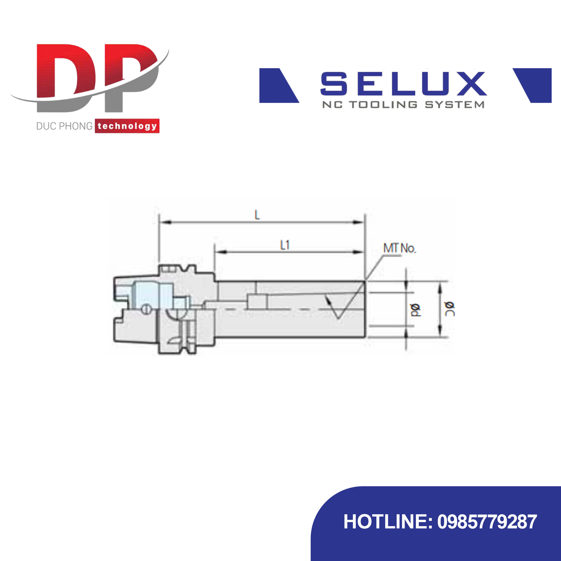 Bầu kẹp côn Morse MTA Chuôi HSK-A Series HSK Shank - Selux (MORSE TAPER HOLDER) HSK-A TYPE, MTA TYPE
