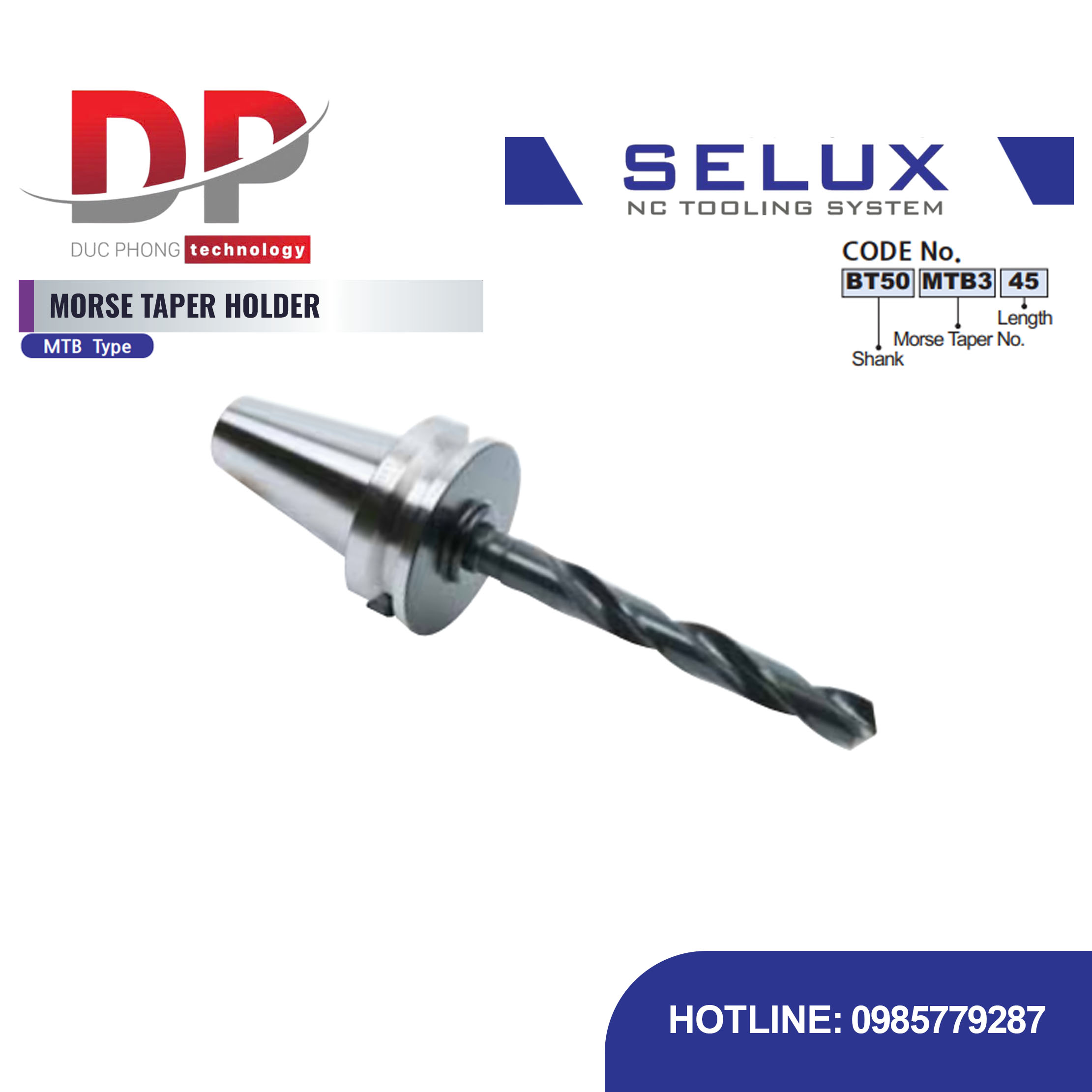 Bầu kẹp côn Morse MTB Series BT Shank - Selux (MORSE TAPER HOLDER) MTB TYPE