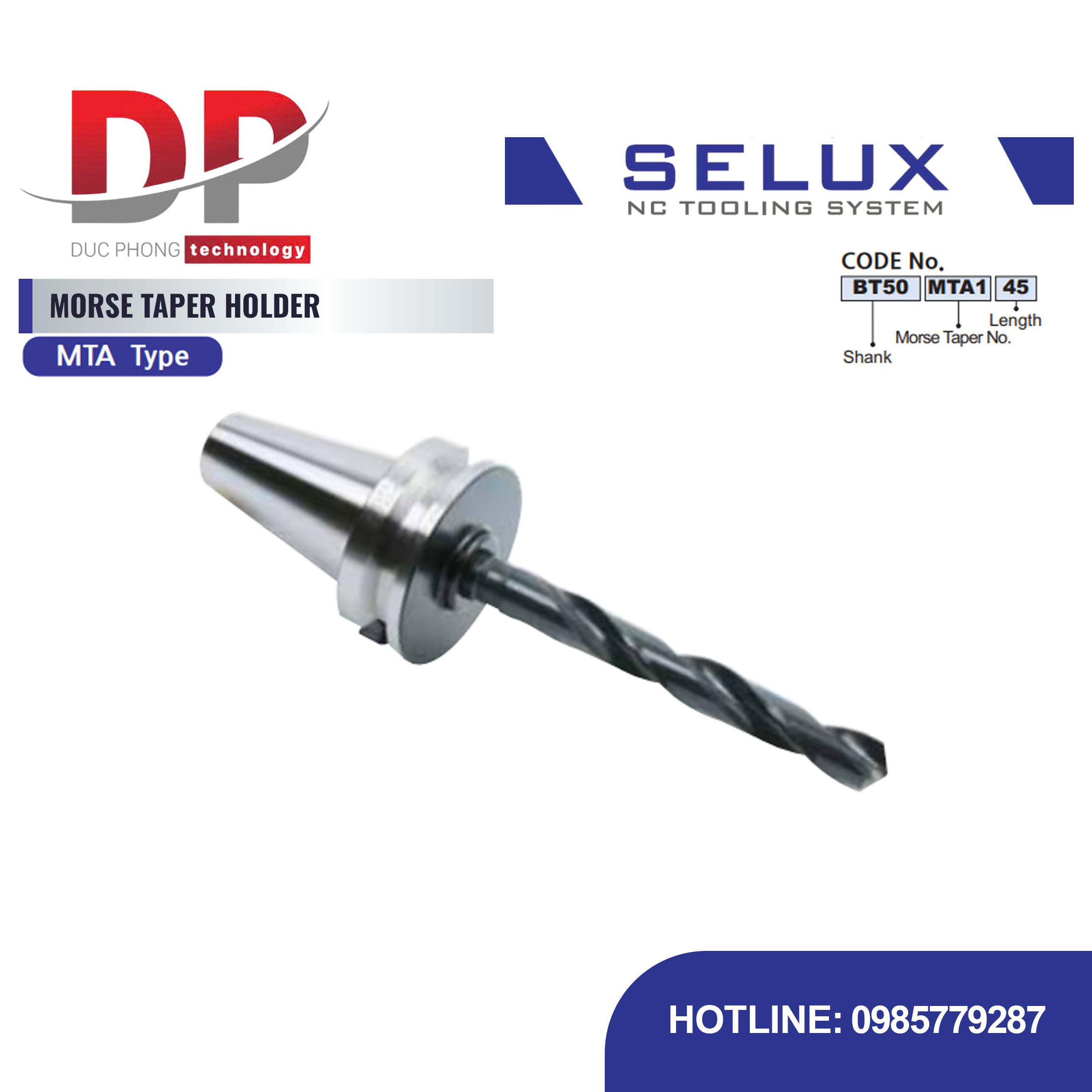 Bầu kẹp côn Morse Series BT Shank - Selux (MORSE TAPER HOLDER) MTA TYPE