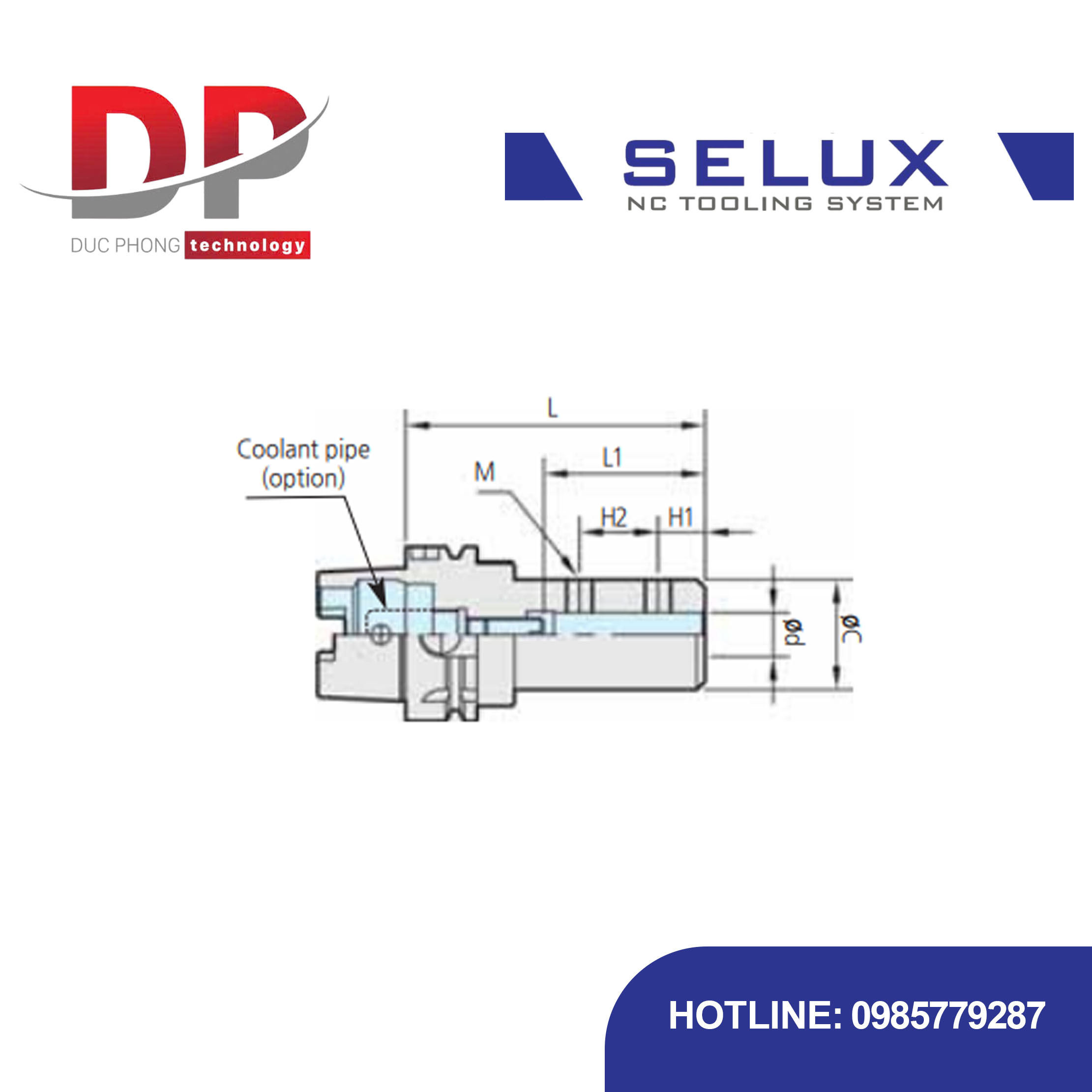 Bầu kẹp dao phay cạnh chuôi HSK-A Series HSK Shank - Selux (SIDE LOCK HOLDER) HSK-A TYPE