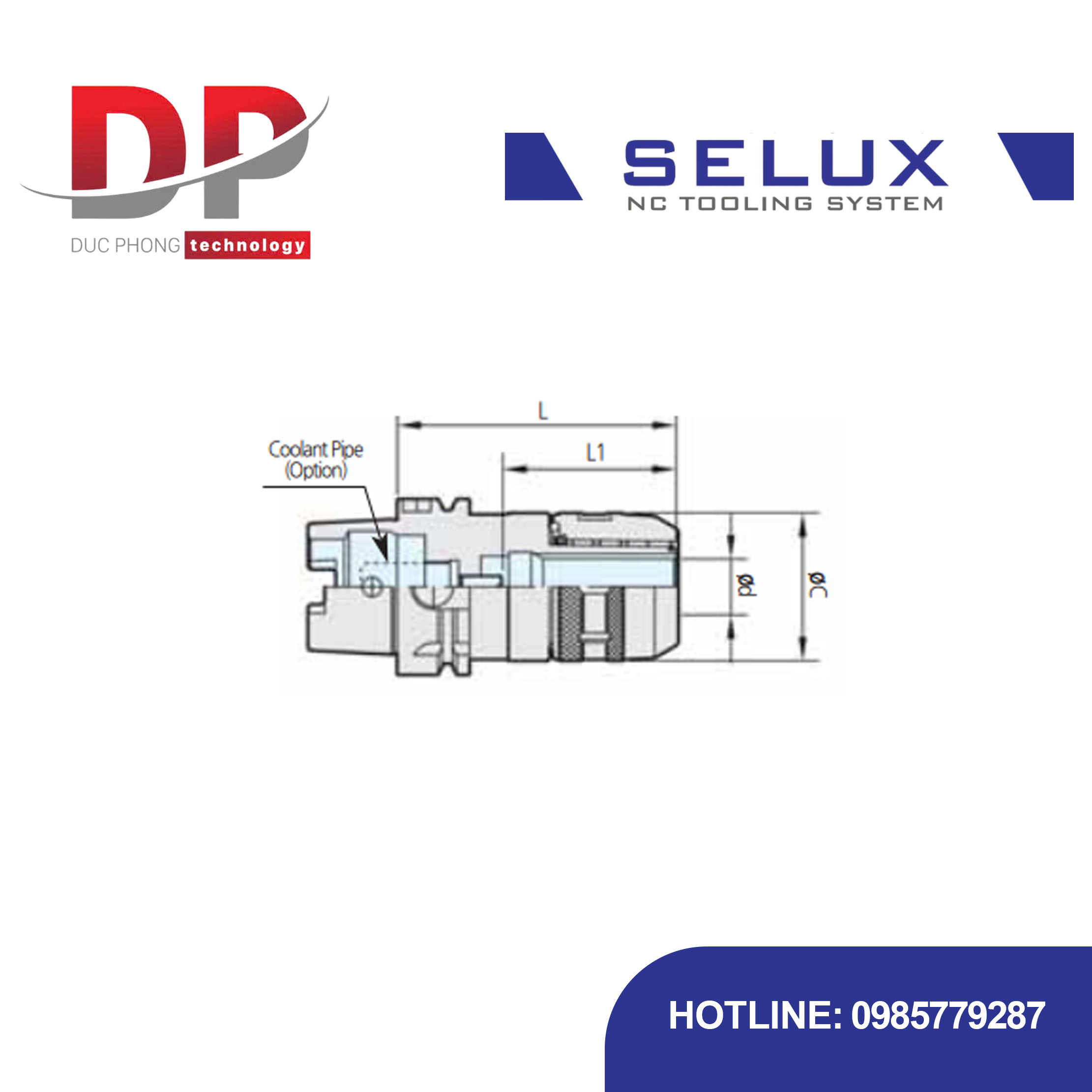 Bầu kẹp dao phay chuôi HSK-A Series HSK Shank - Selux (MILLING CHUCK) HSK-A TYPE