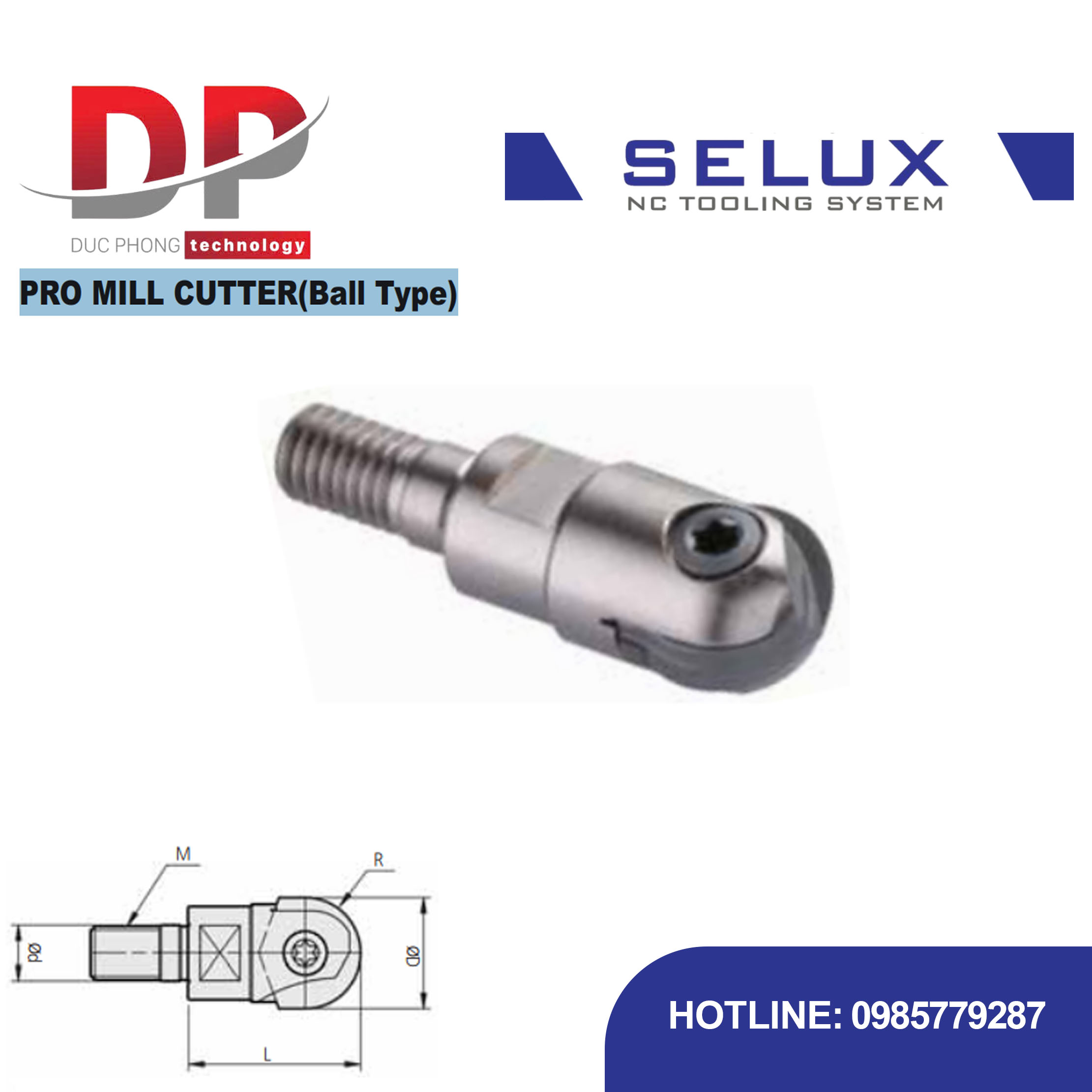 Bầu kẹp dao phay chuyên dụng Series GBT Shank - Selux (PRO MILL ARBOR)