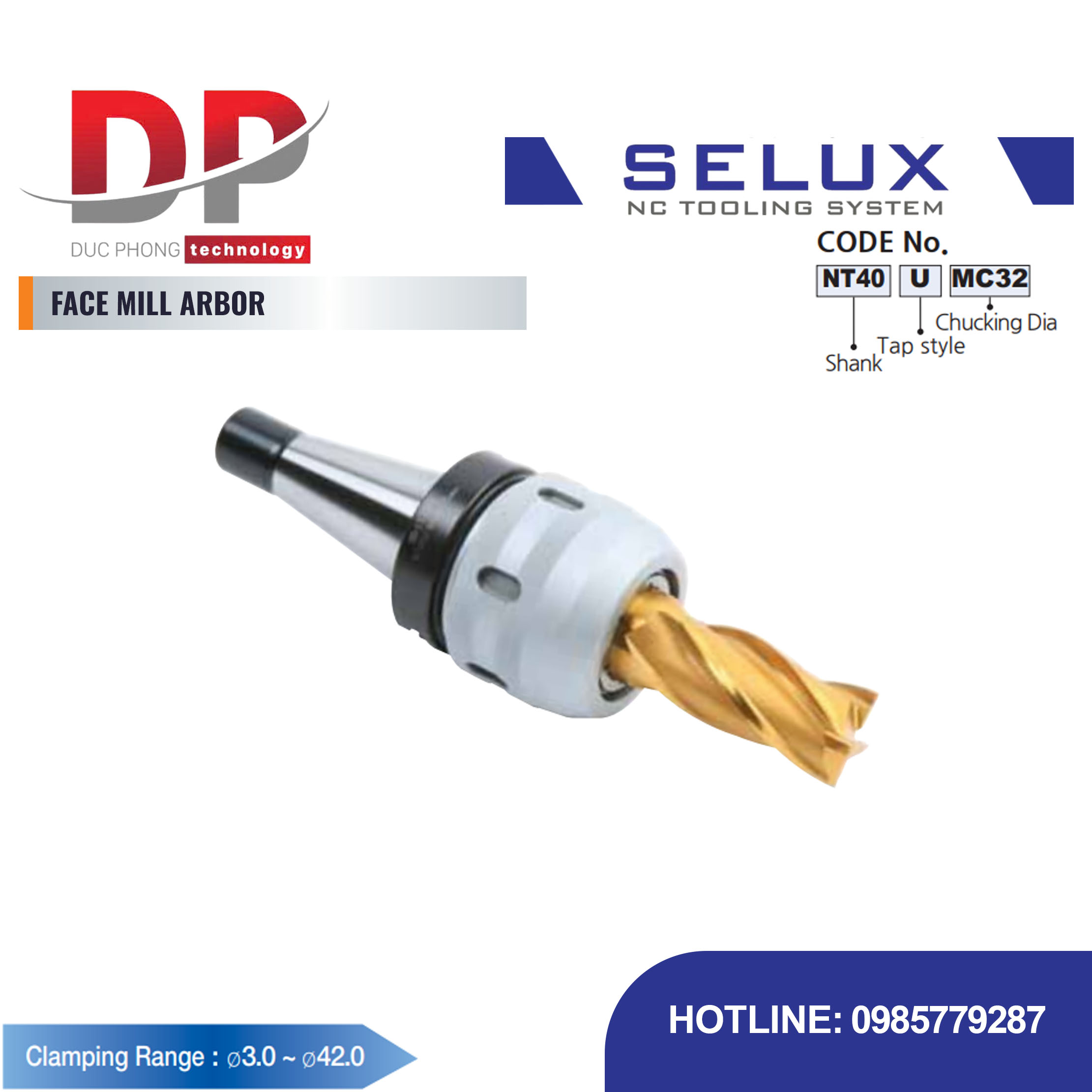 Bầu kẹp dao phay NT Series NT/MT Shank - Selux (NT MILLING CHUCK)