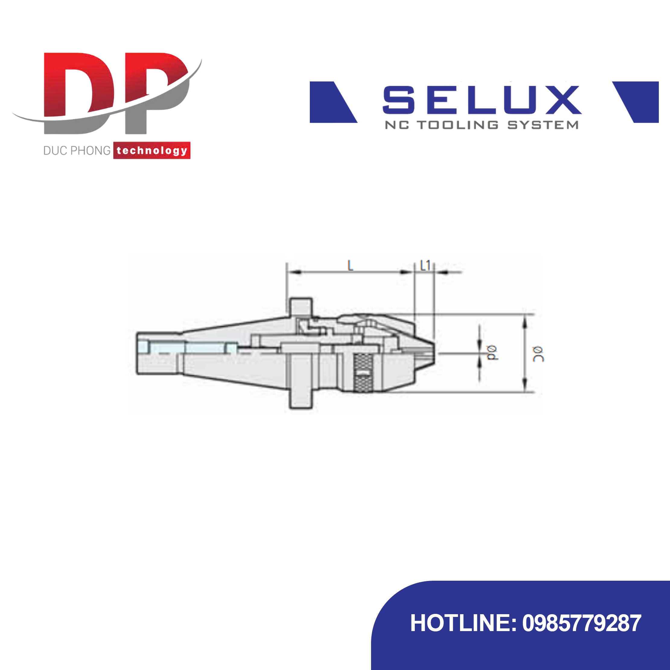 Bầu kẹp mũi khoan NC Series NT/MT Shank - Selux (NC DRILL CHUCK)
