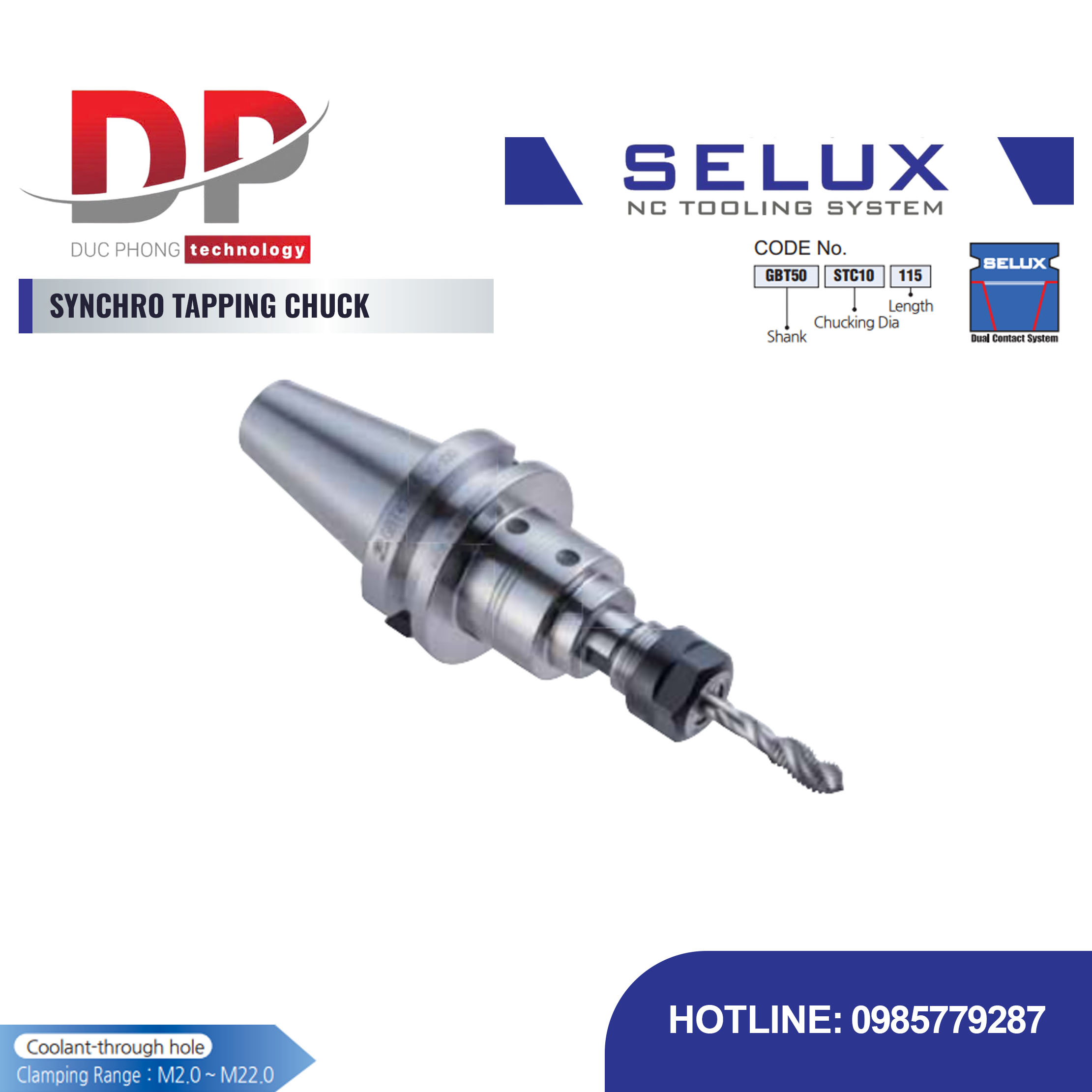 Bầu kẹp Taro SYNCHRO Series GBT Shank - Selux