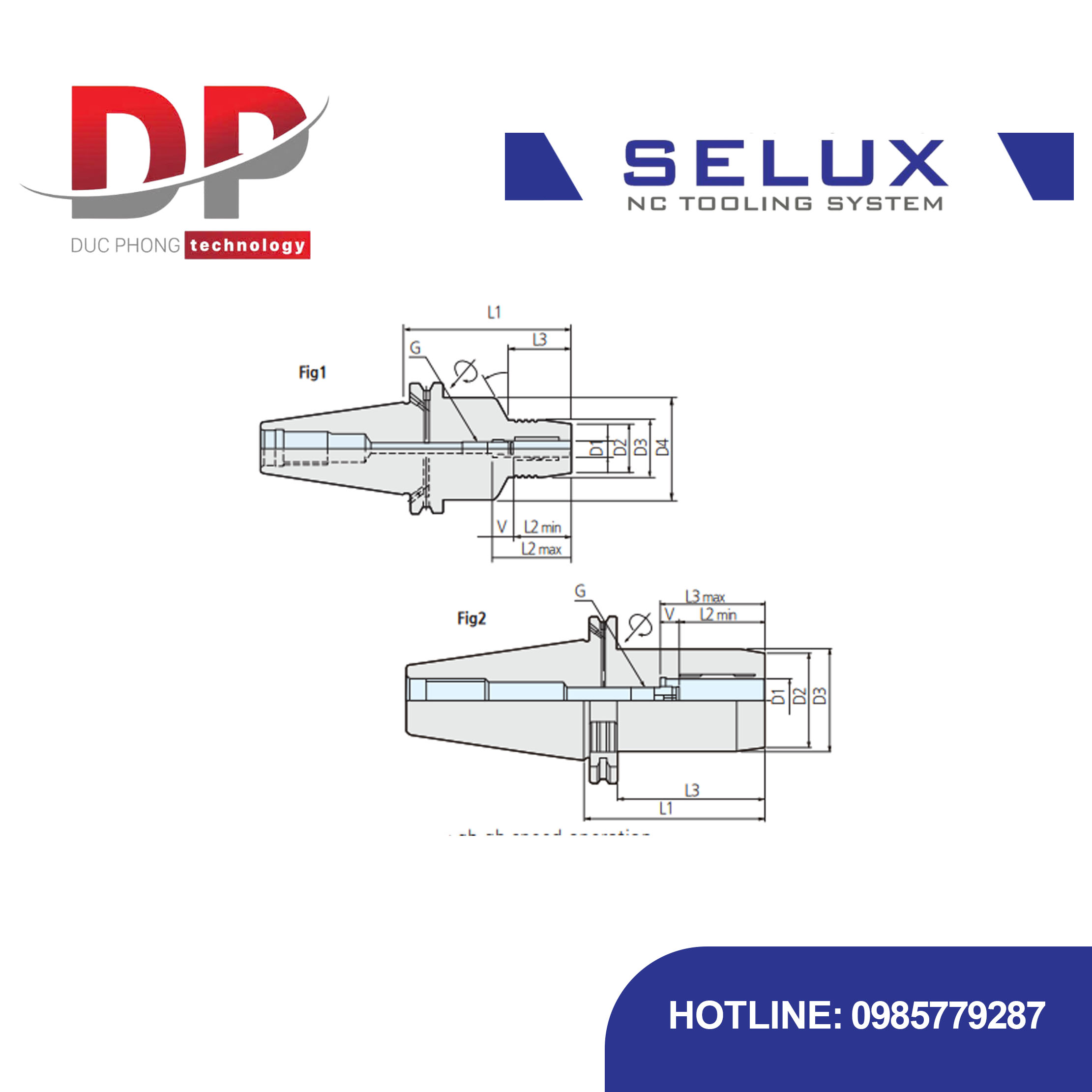 Bầu kẹp thủy lực Series SK Shank - Selux (HYDRAULIC CHUCK)