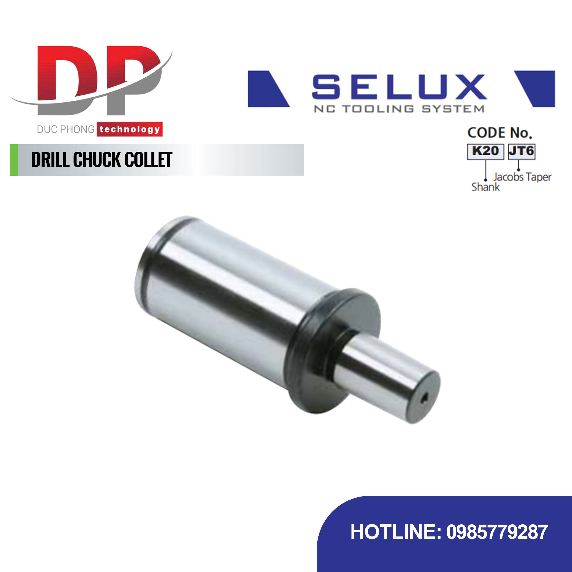 Collet bầu kẹp mũi khoan Series Accessory - Selux (DRILL CHUCK COLLET)