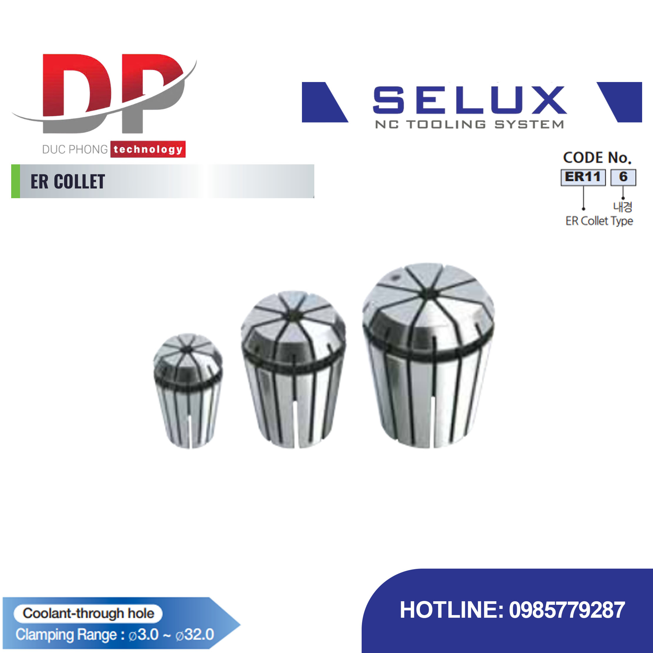 Collet ER Series Accessory - Selux (ER COLLET)