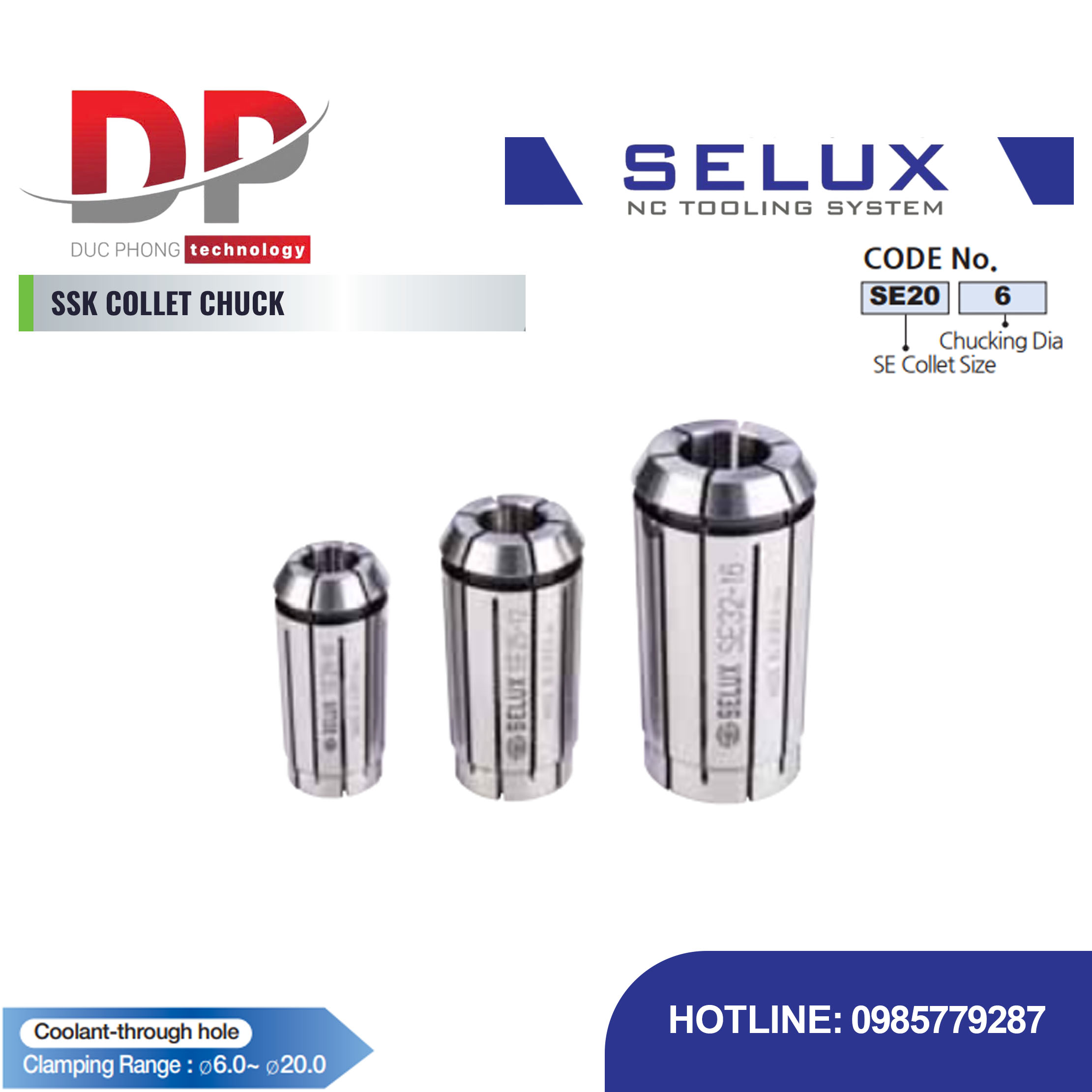Collet SE Series Accessory - Selux (SE COLLET)