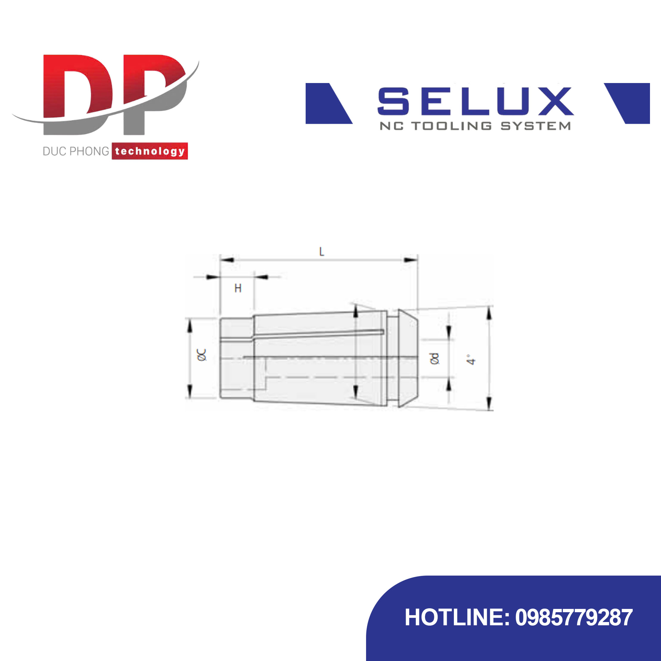 Collet SE Series Accessory - Selux (SE COLLET)
