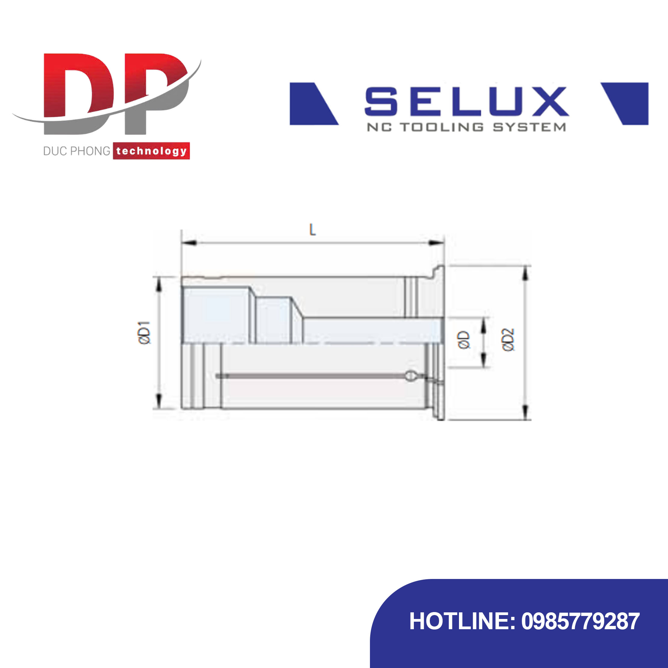 Collet thuỷ lực loại làm mát Series Accessory - Selux (HYDRAULIC COLLET) Coolant Type