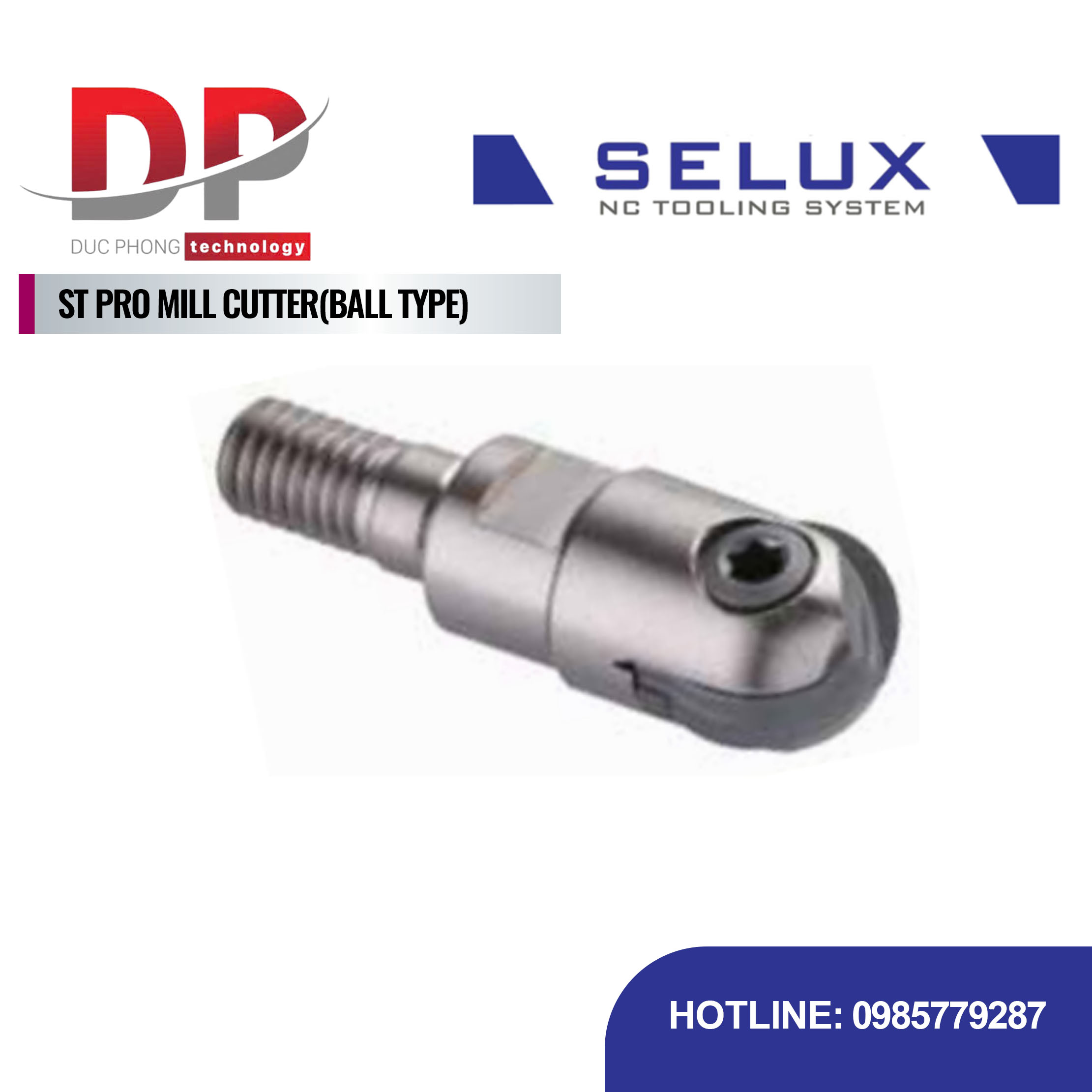 Đầu cắt phay cầu Series ST Shank - Selux (ST PRO MILL CUTTER Ball Type)