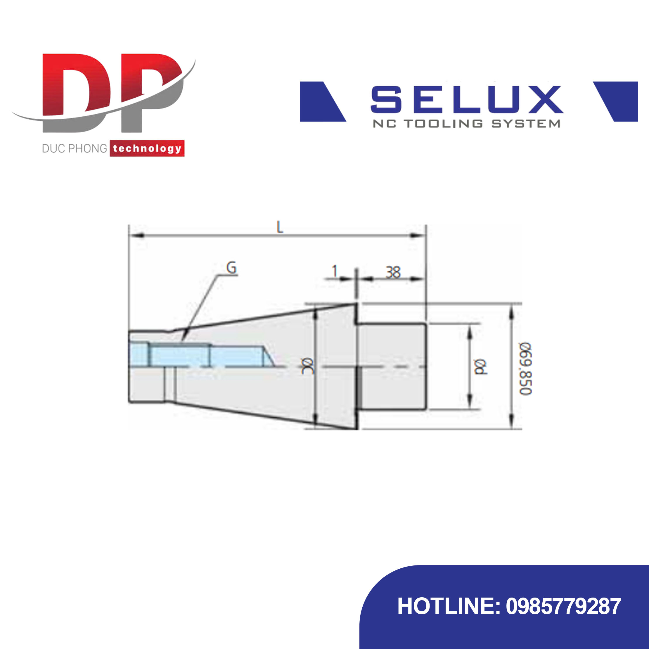 Đầu định tâm Series Accessory - Selux (CENTERING PLUG)