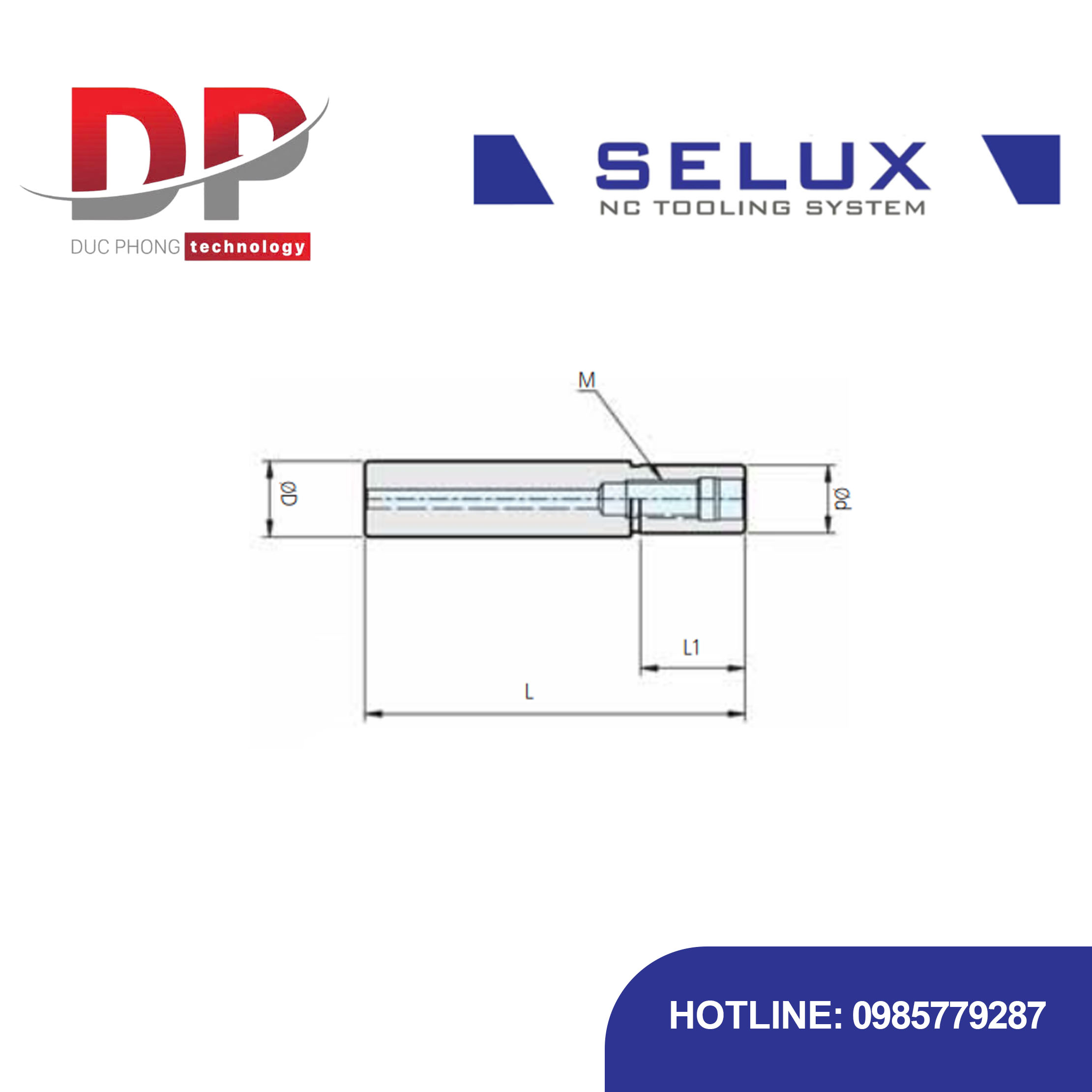 Trục gá dao phay Carbide Series ST Shank - Selux (ST PRO MILL ARBOR CARBIDE)