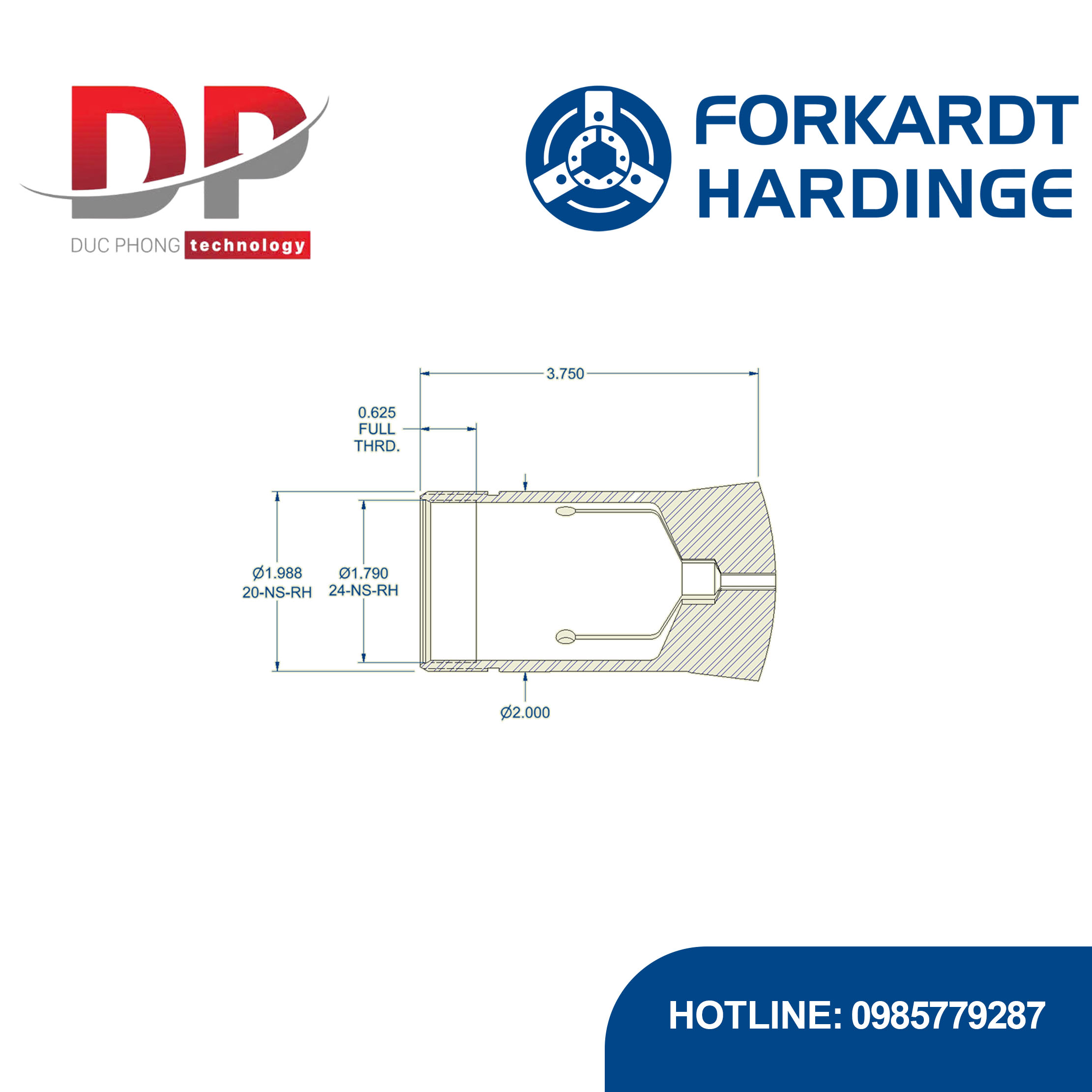 dau-kep-3j-square-collet-forkardthardinge