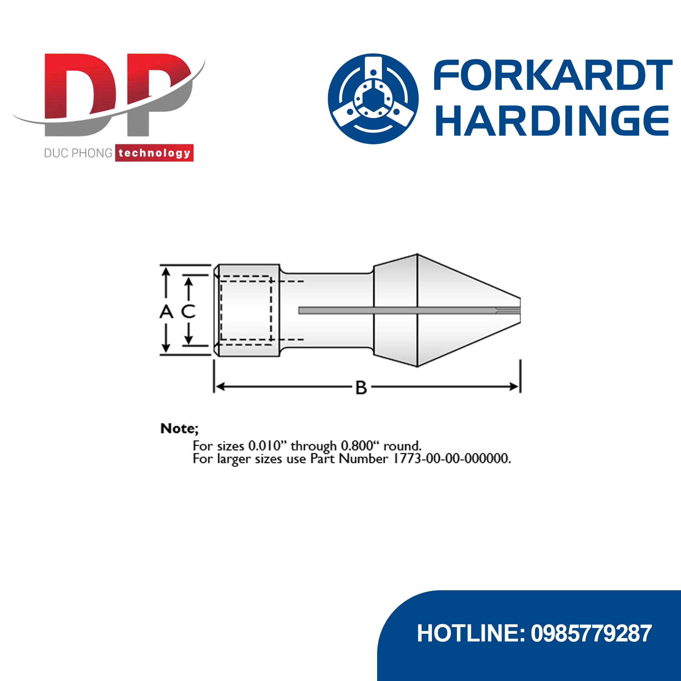 dau-kep-ro-extended-nose-collet-800-capacity-forkardthardinge