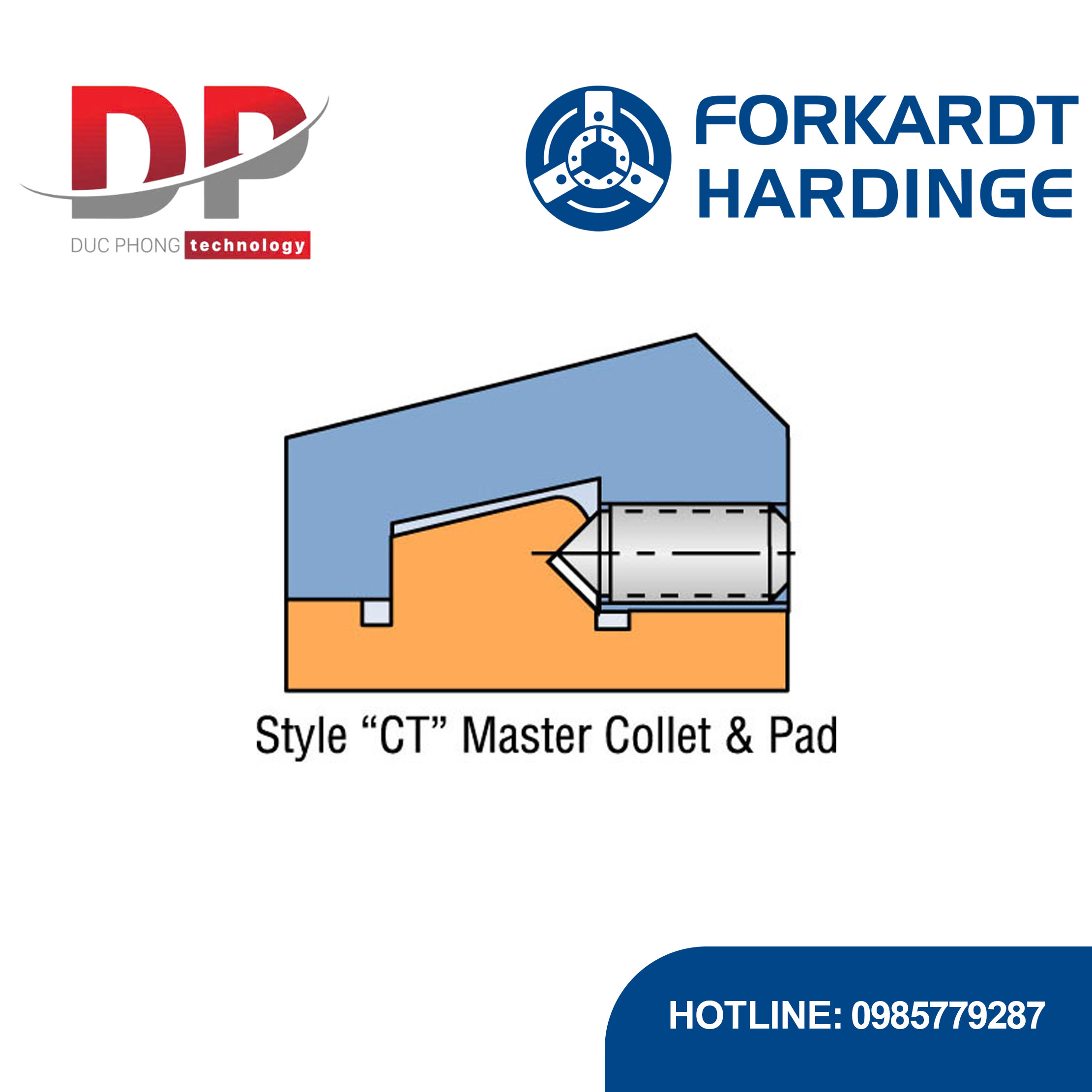 dem-kep-ct40-round-collet-pad-6-segments-forkardthardinge