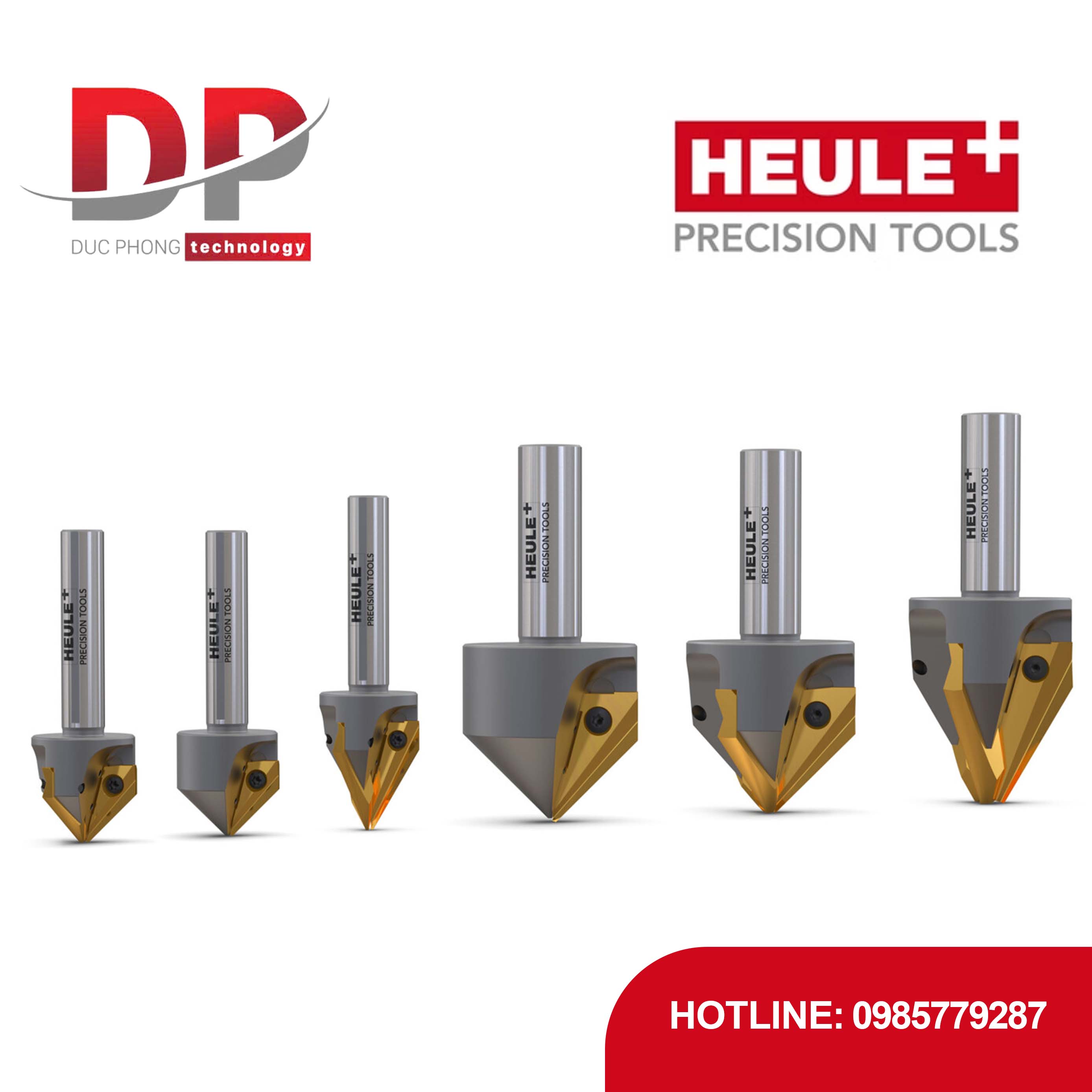 Dao doa/vát cạnh HEULE GH-K, gia công kim loại, chống rung lắc