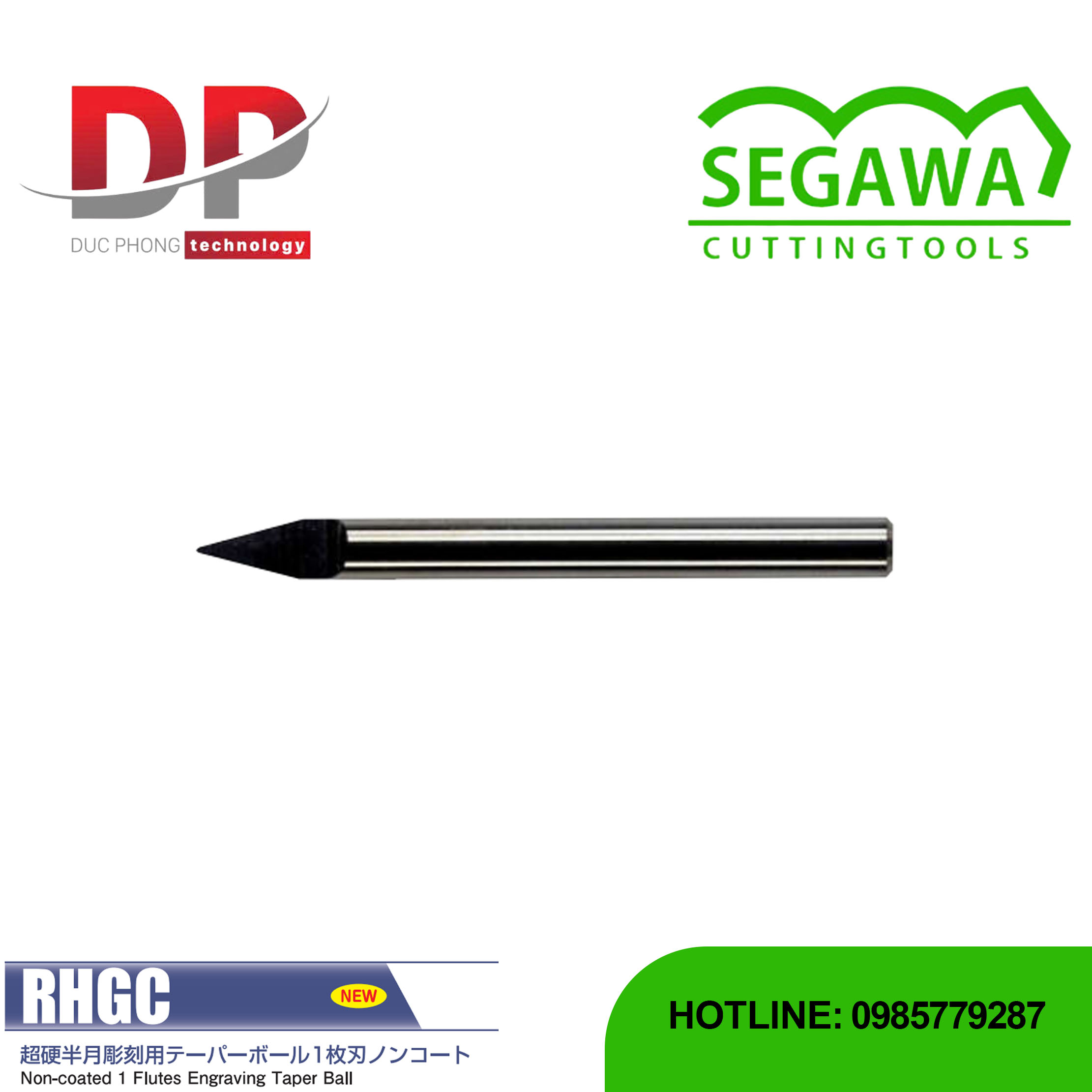 Dao phay khắc RHGC Carbide 1 me - Segawa