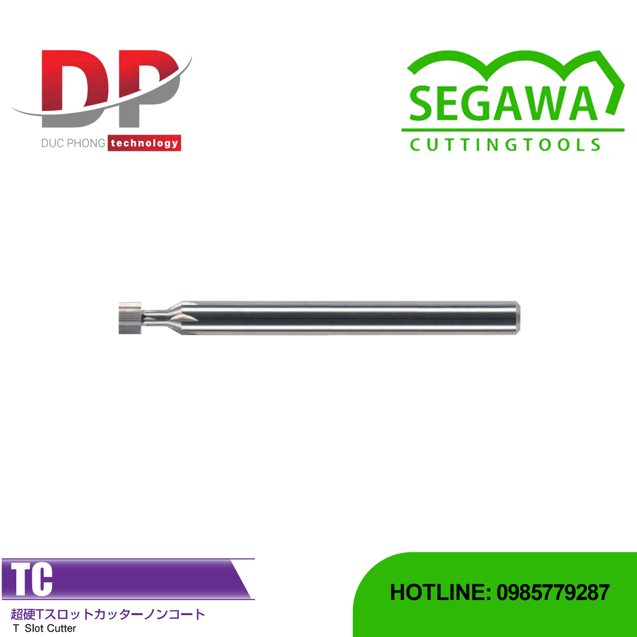 Dao phay rãnh T TC Carbide 4 hoặc 6 me - Segawa
