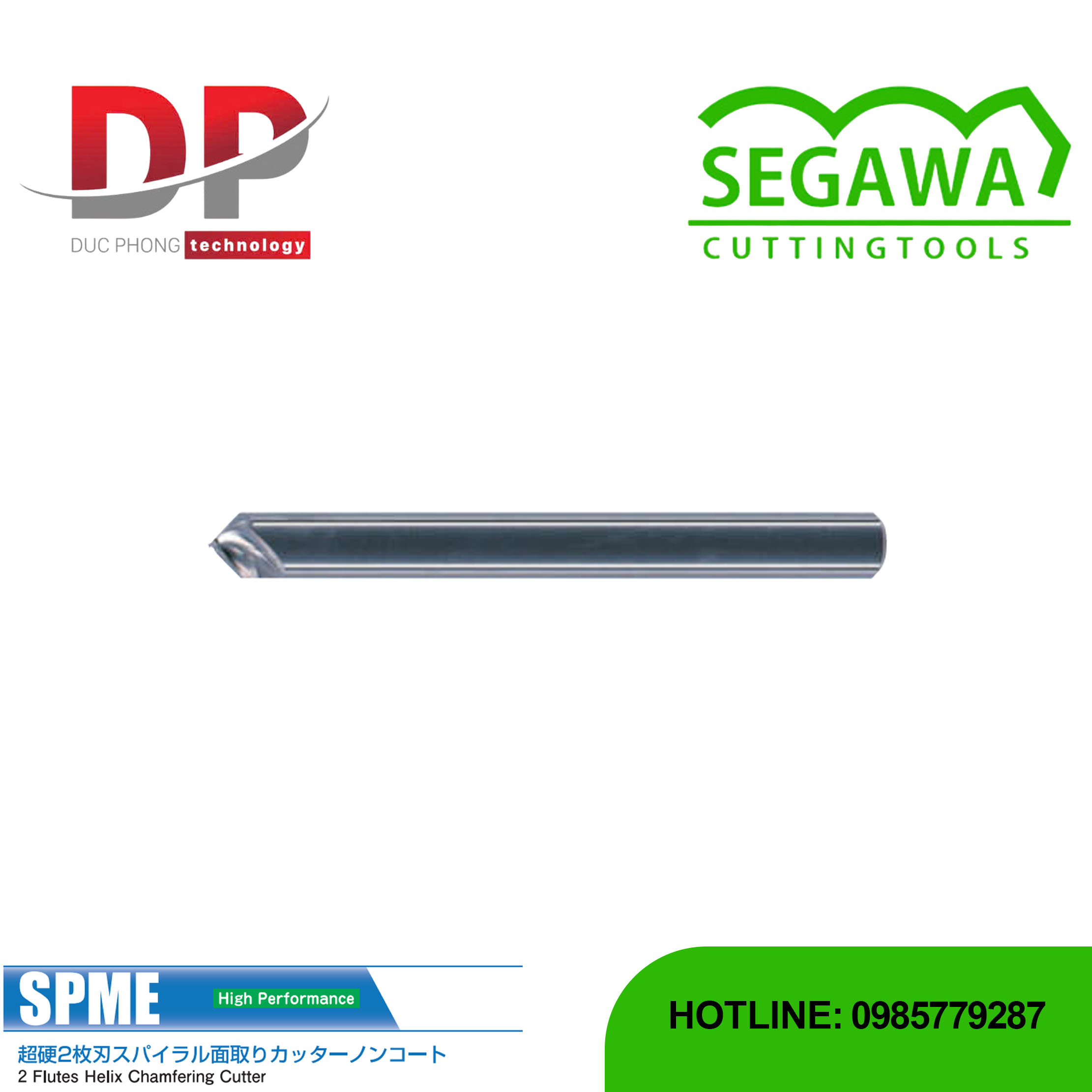 Dao phay vát mép SPME Carbide 2 me - Segawa