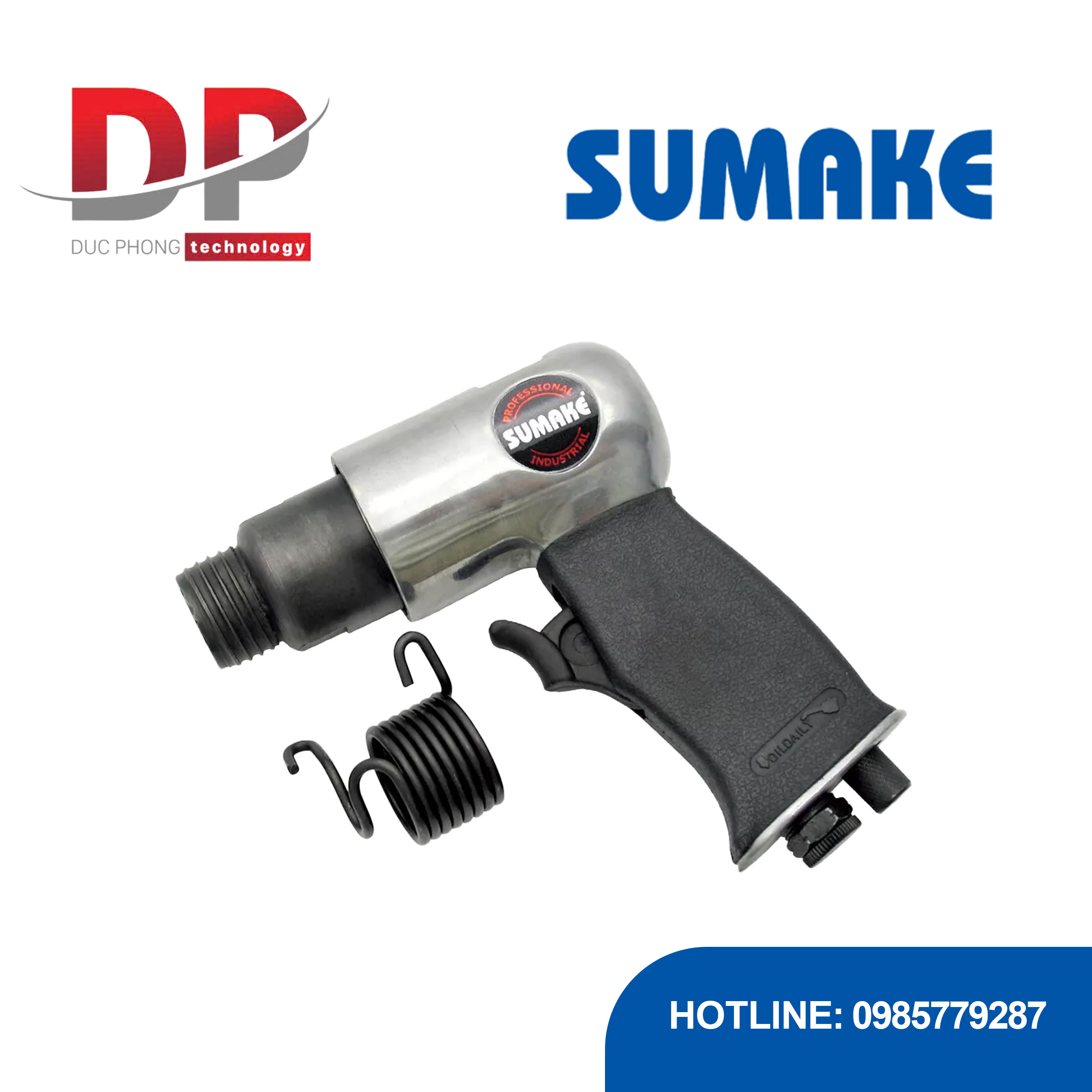 Búa hơi 150mm, đầu tròn/lục giác Sumake ST-2311