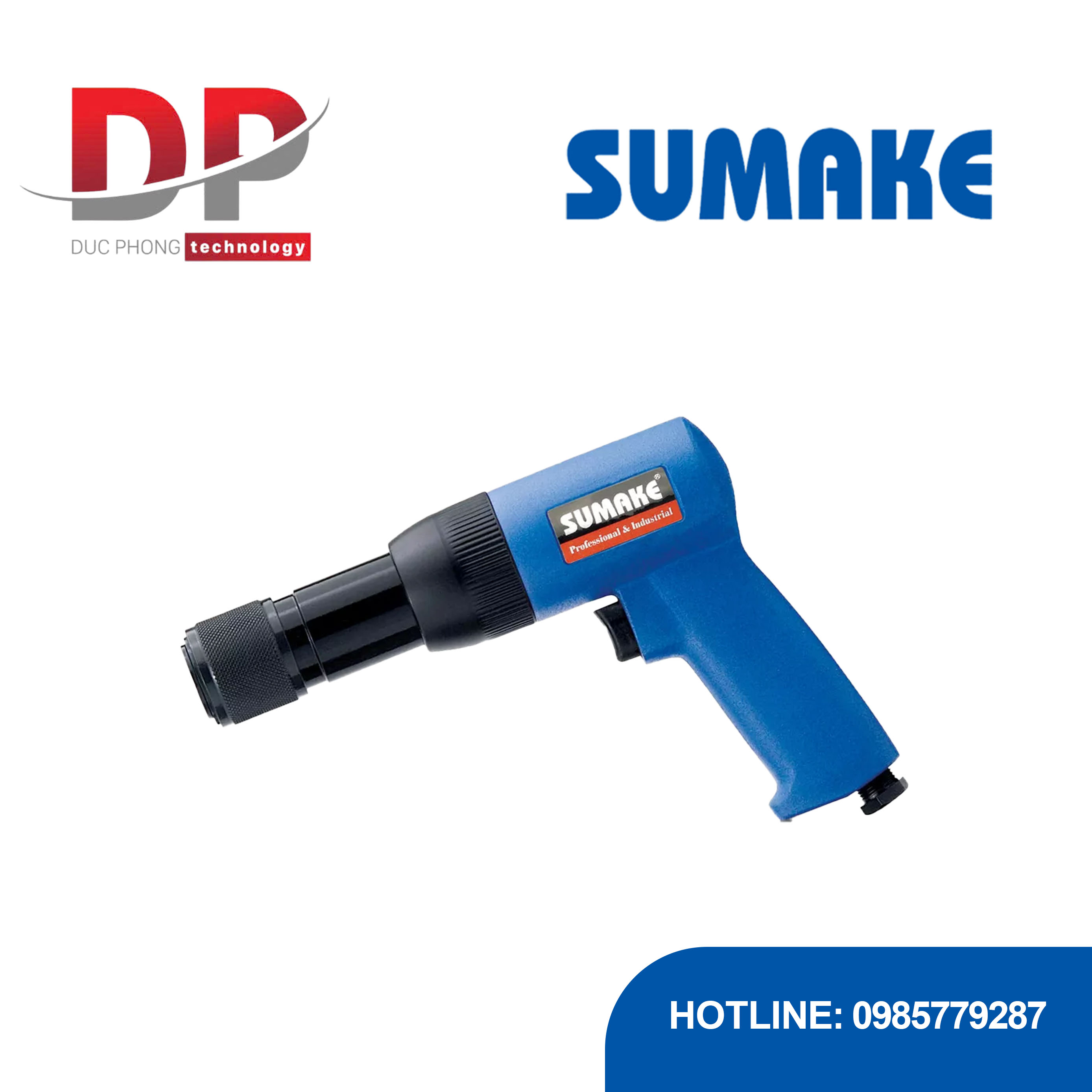 Búa hơi giảm rung 250mm, thay đổi nhanh Sumake ST-2238QC