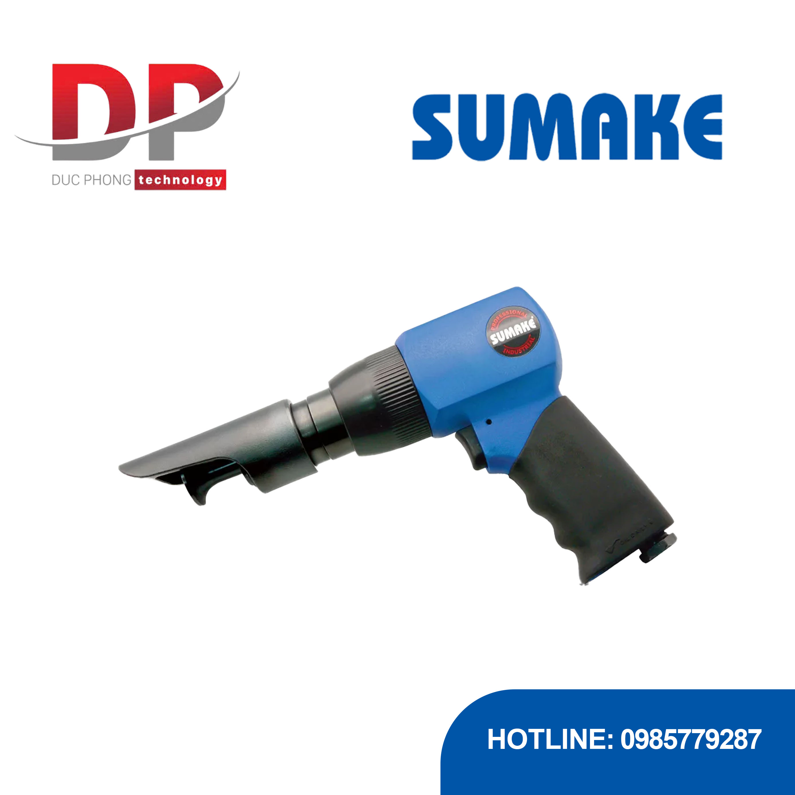 Búa hơi 150mm giảm rung chấn, đầu tròn Sumake ST-2261/R