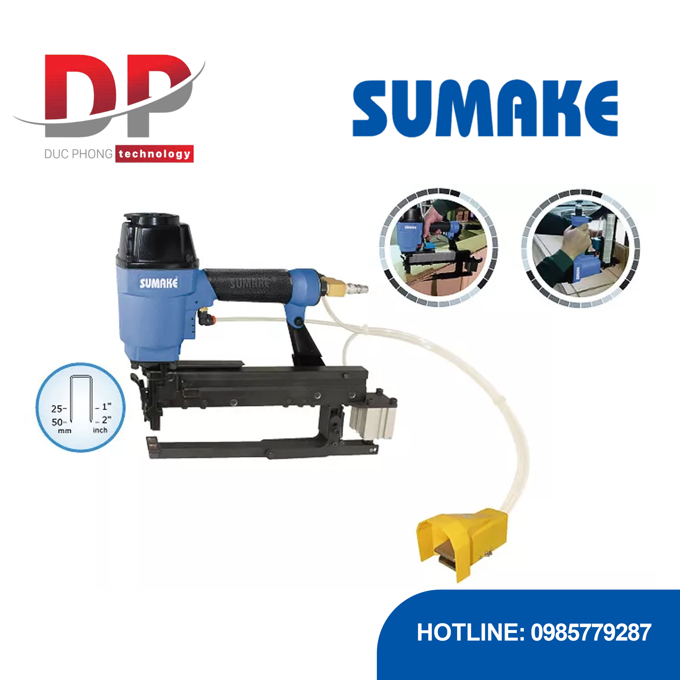 Kìm bấm ghim thùng carton tự động công nghiệp Sumake P-50BJA