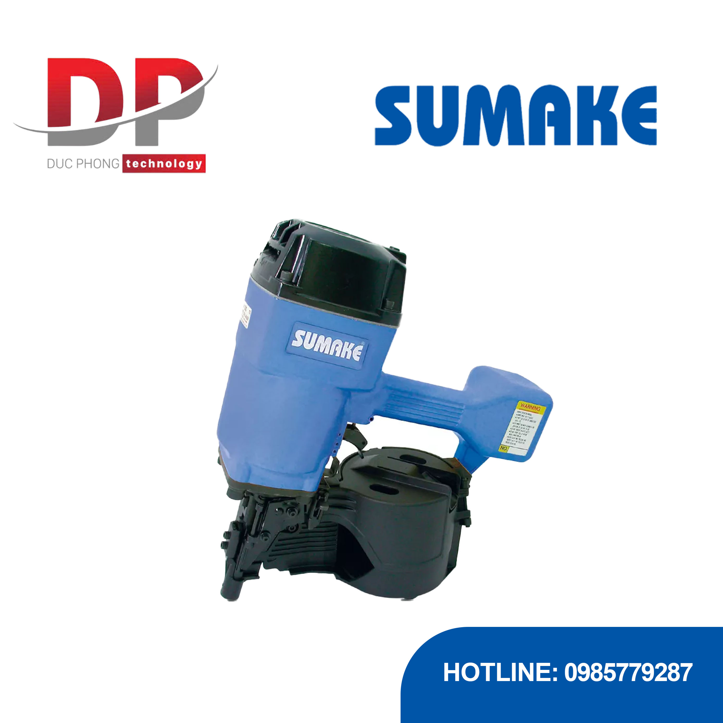 Máy bắn đinh cuộn hơi 15 độ 4 inch Sumake R-100PA