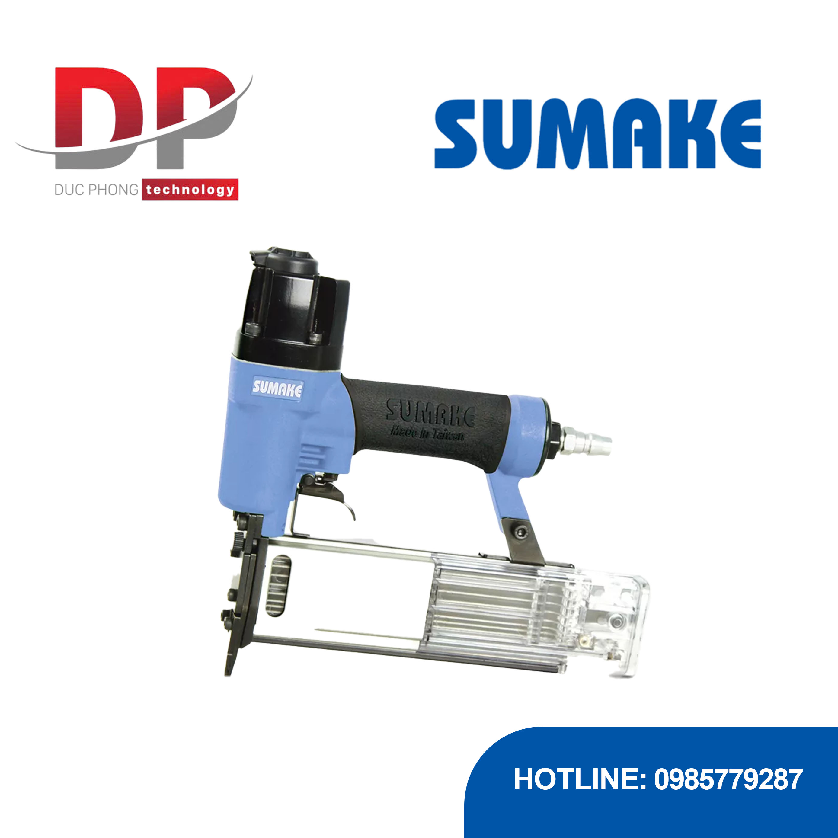 Máy bắn đinh hơi và đinh hoàn thiện Sumake P0.8/50C đinh 15–50 mm
