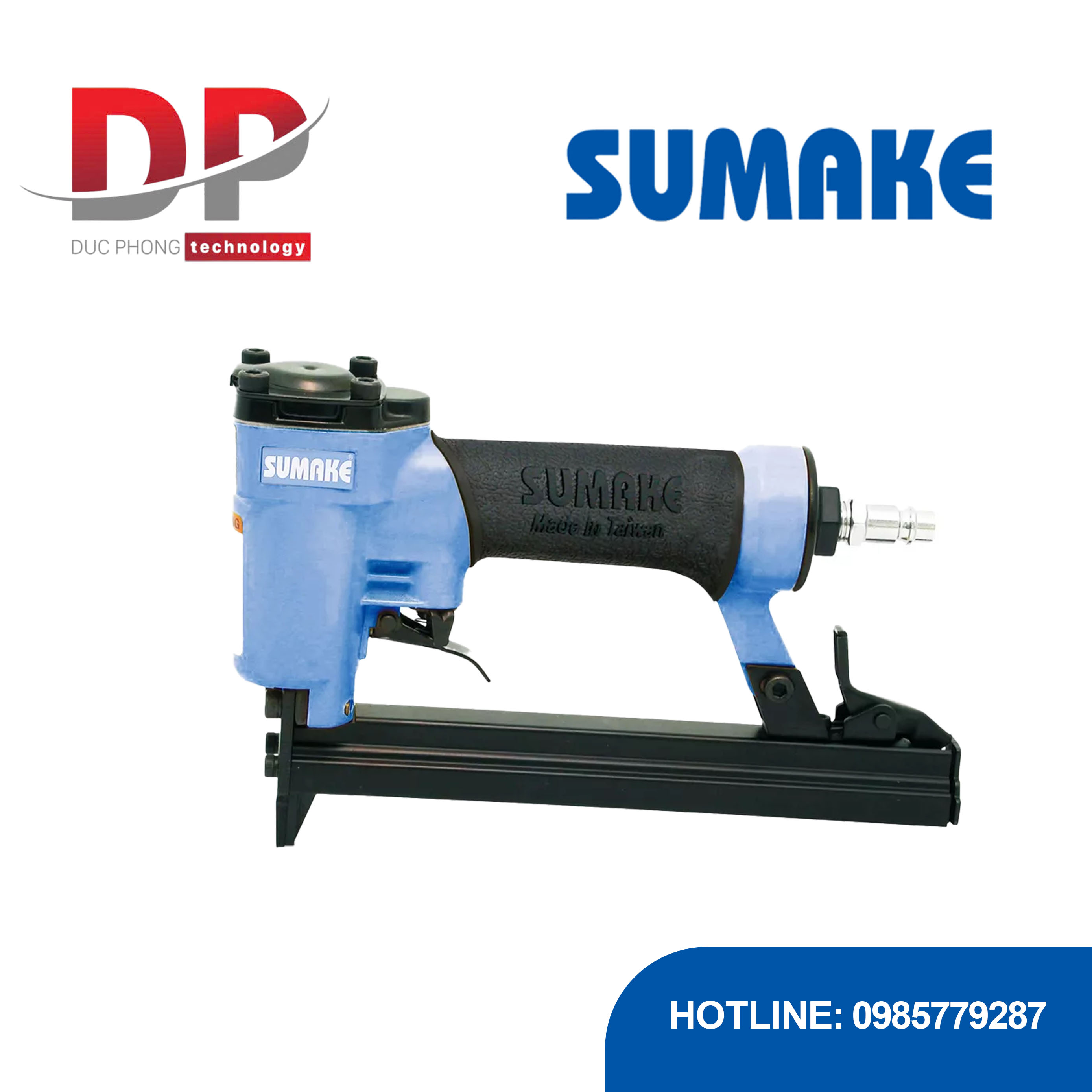 Máy bắn ghim hơi dây vừa Sumake 1016J, ghim 6–16 mm, xi lanh lớn