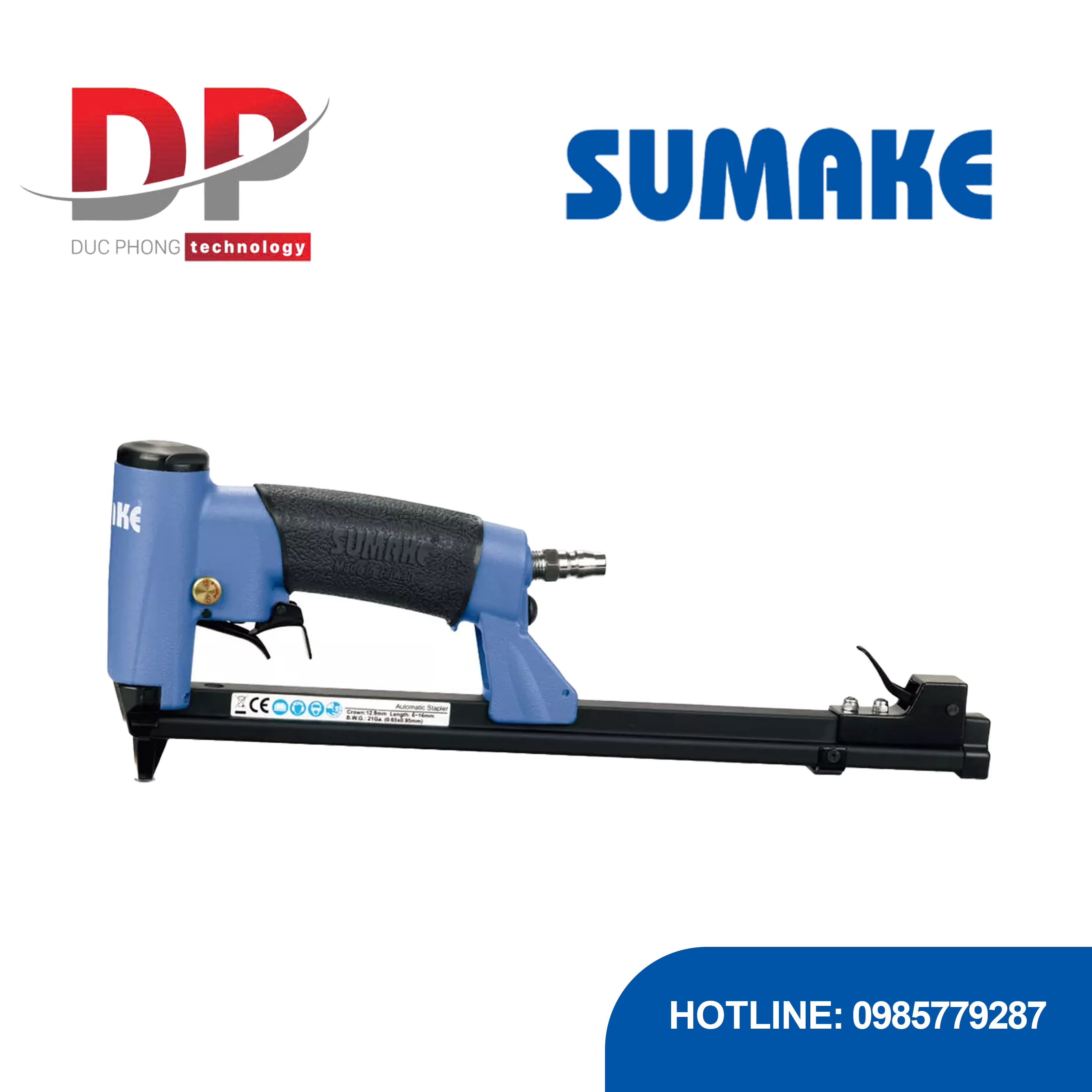 Máy bắn ghim hơi tự động Sumake 80/16CLM 18 ghim/giây