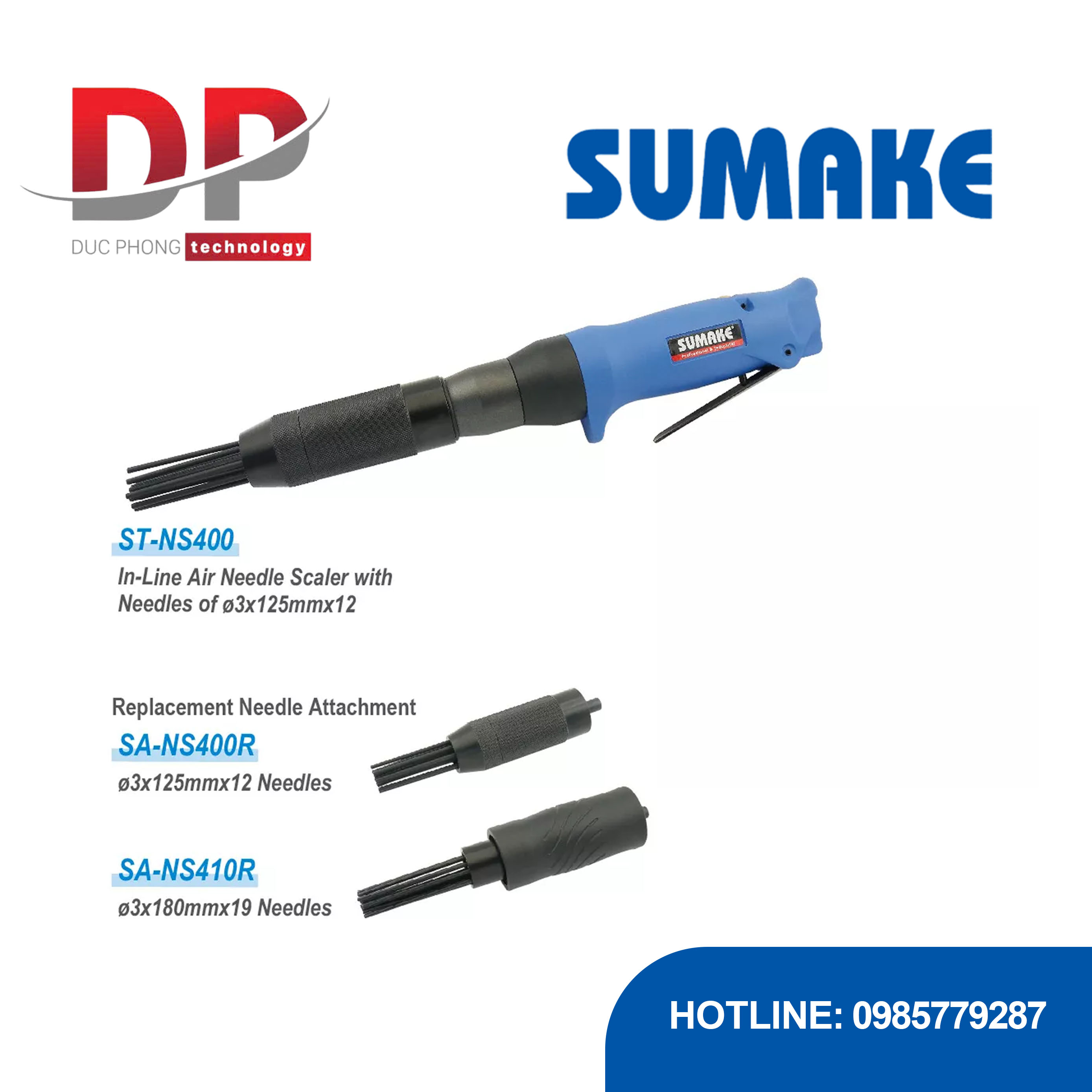 Máy cạo kim khí hơi dạng thẳng Sumake ST-NS400
