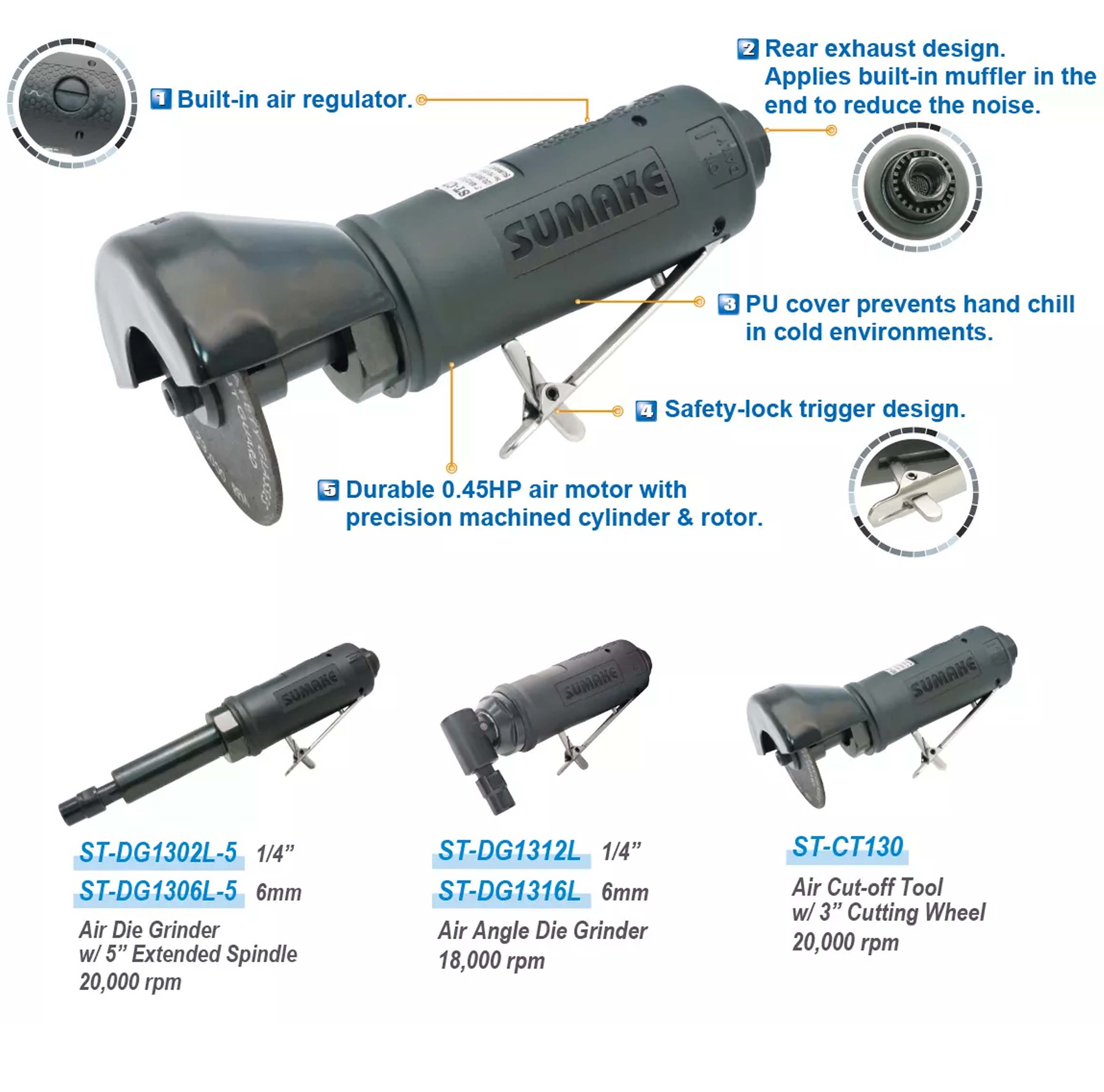 Máy cắt hơi 0.45 HP Sumake ST-CT130