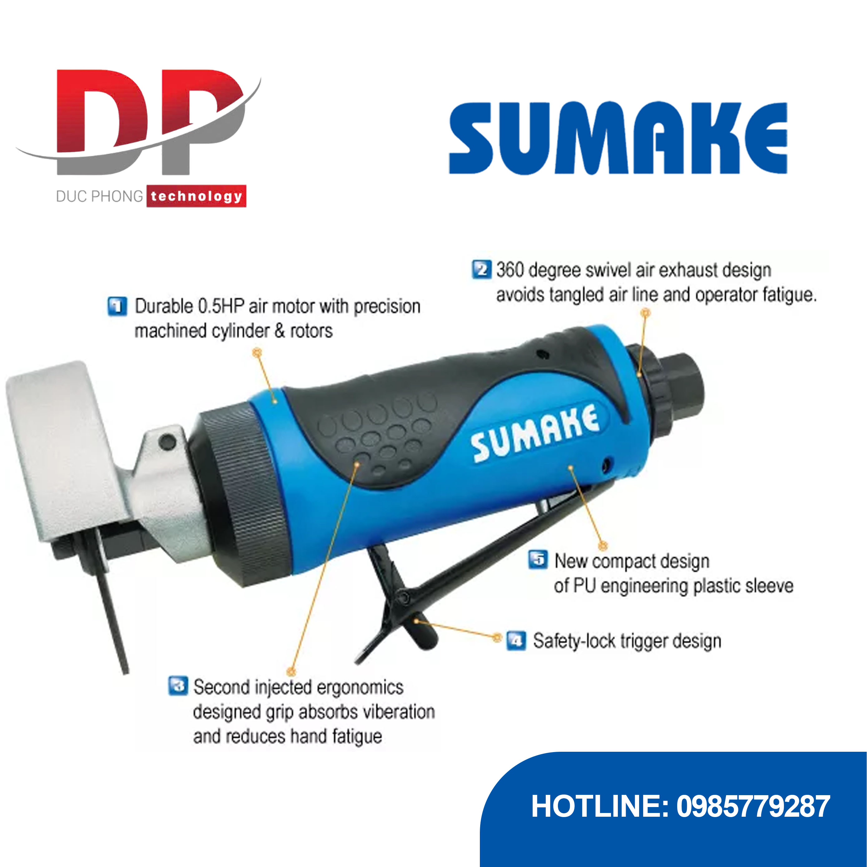 Máy cắt hơi 0.5 HP Sumake ST-CT100