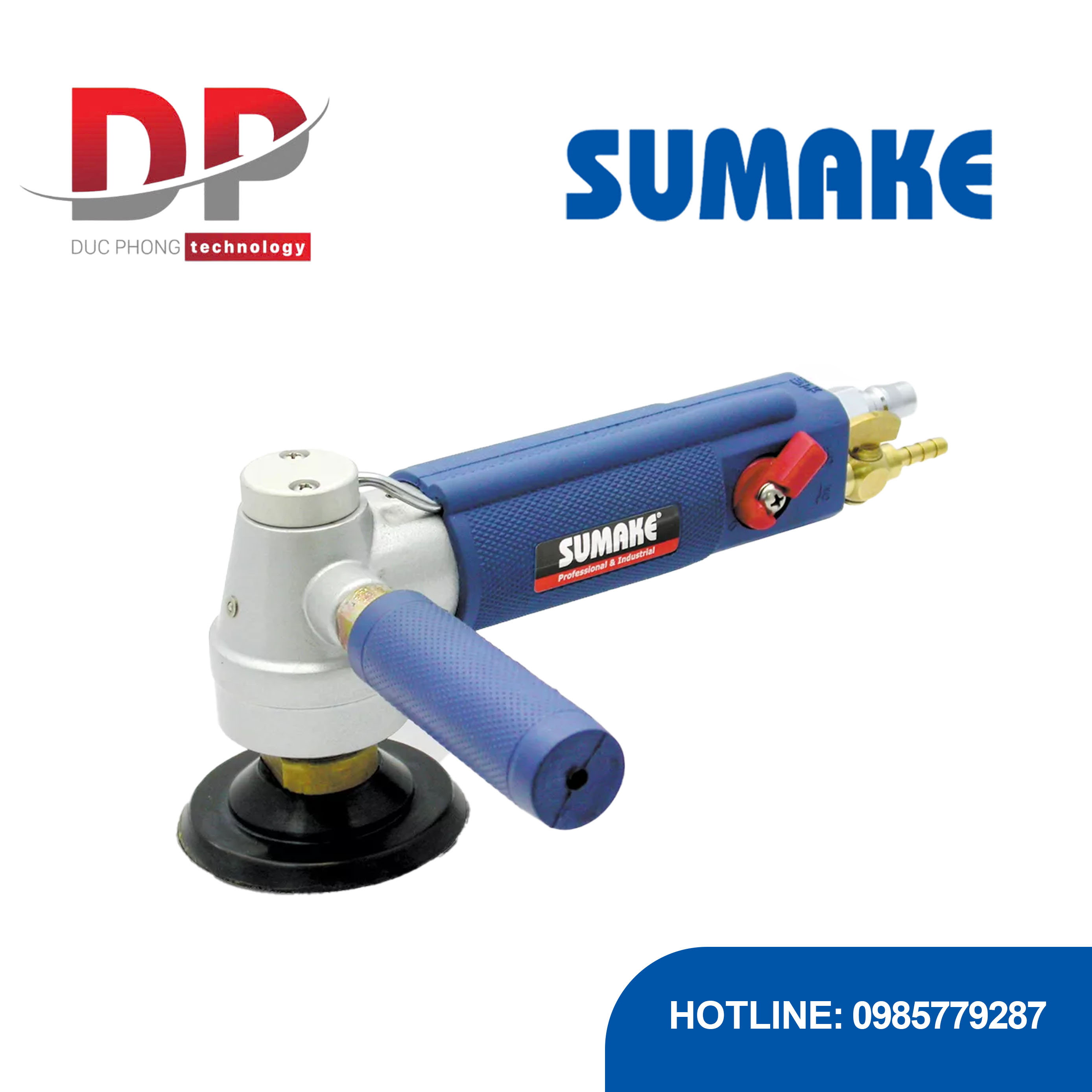 Máy chà nhám hơi đá ướt 3 inch, Sumake ST-77493