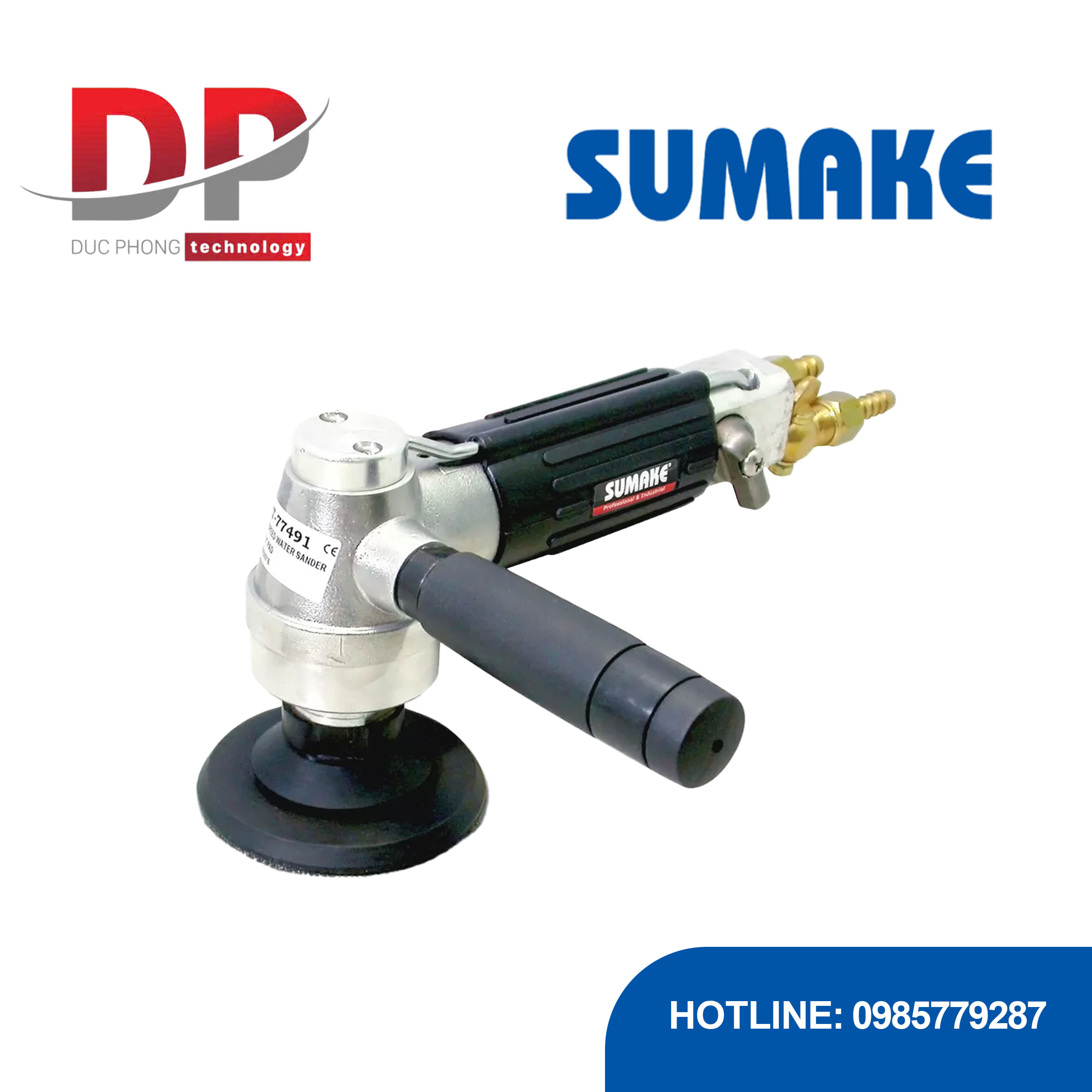 Máy chà nhám hơi đá ướt tốc độ cao 3 inch, Sumake ST-77491