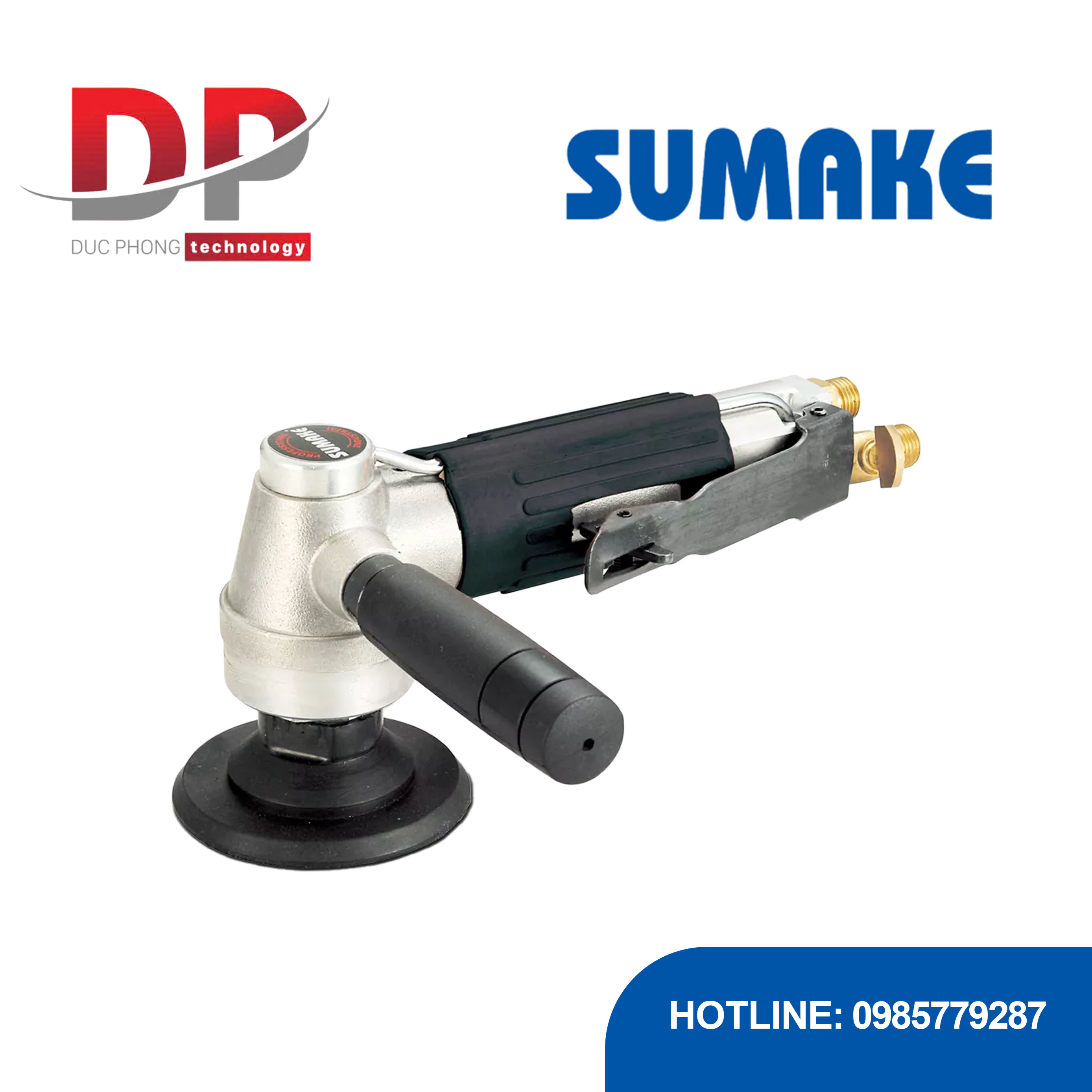 Máy chà nhám hơi đá ướt tốc độ cao 3 inch, cò an toàn, Sumake ST-77491L