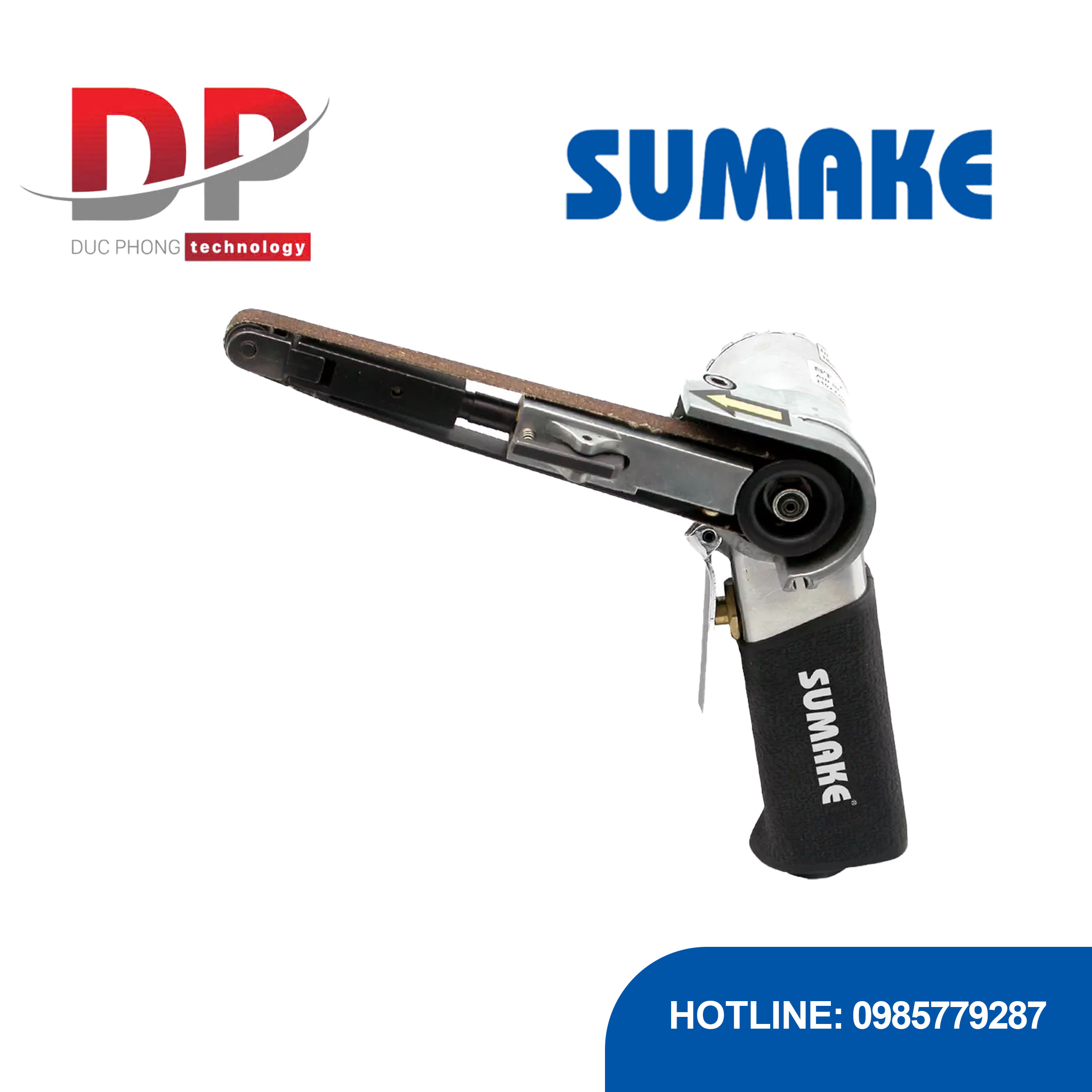 Máy chà nhám hơi dây đai, 3/8 inch x 13 inch, Sumake ST-7709