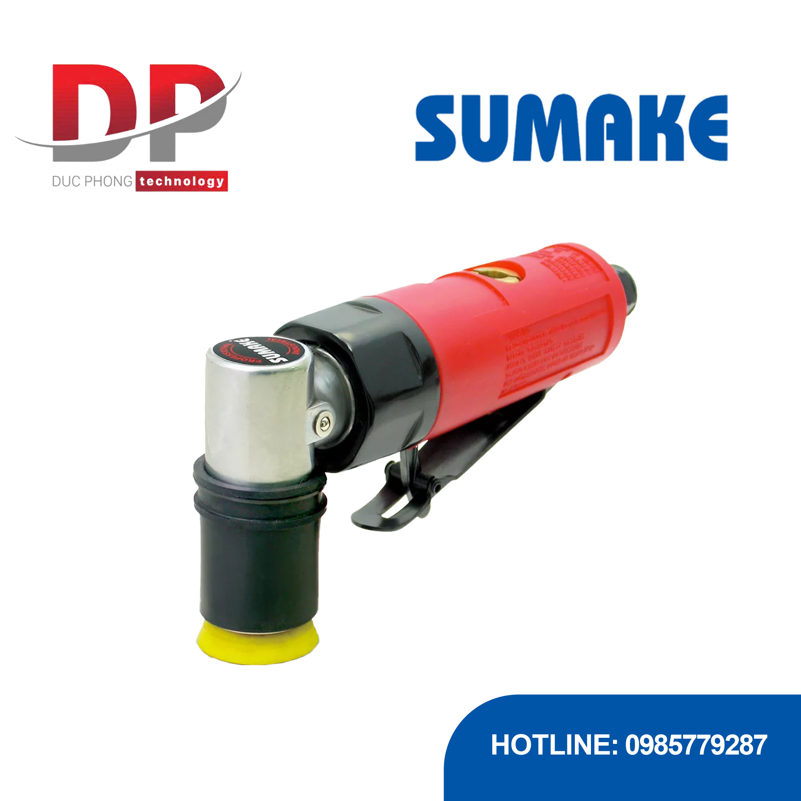 Máy chà nhám hơi quỹ đạo mini, đệm chà nhám Velcro 30 mm, Sumake ST-77471