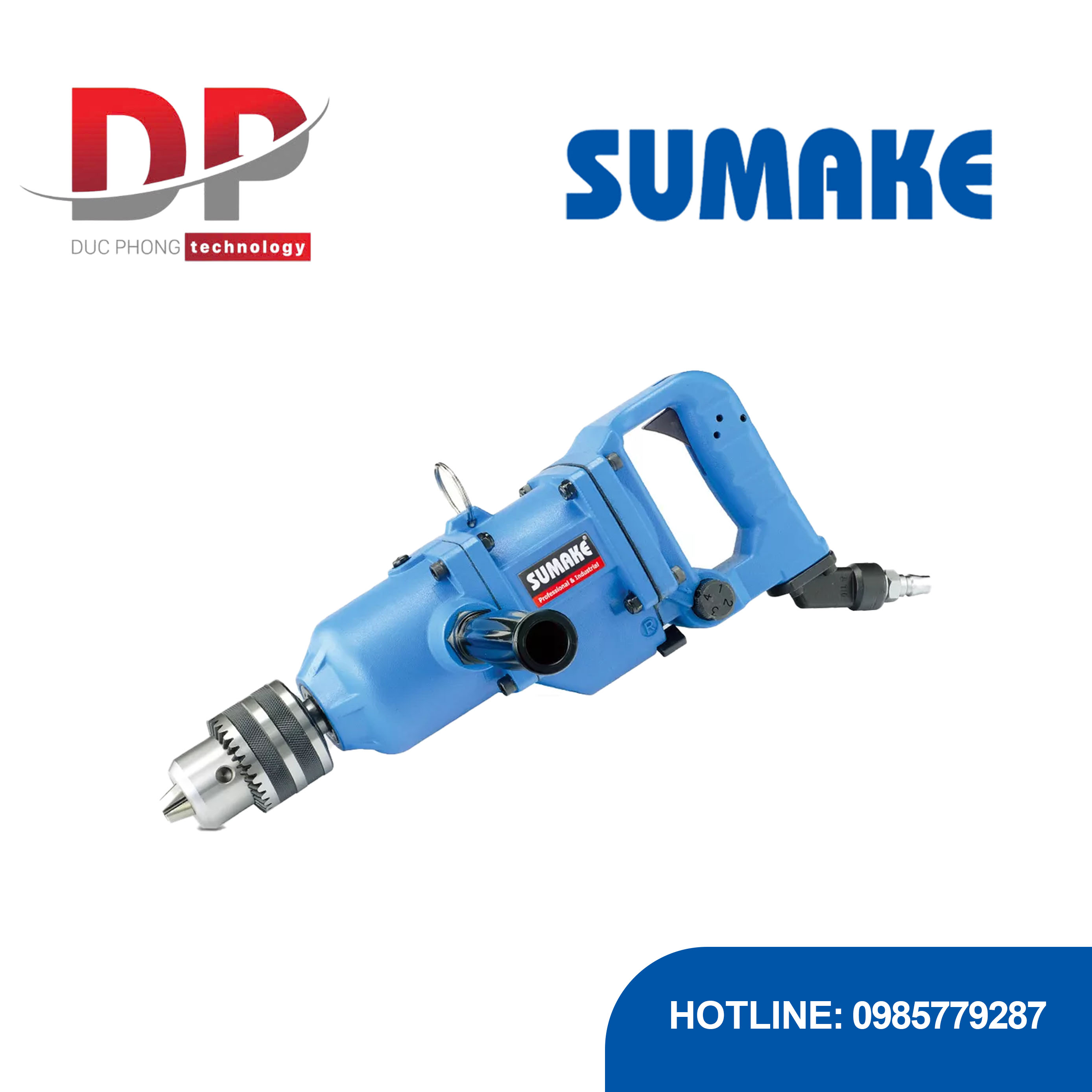 Máy khoan hơi búa đảo chiều 3/4 inch, Sumake, ST-4250-6