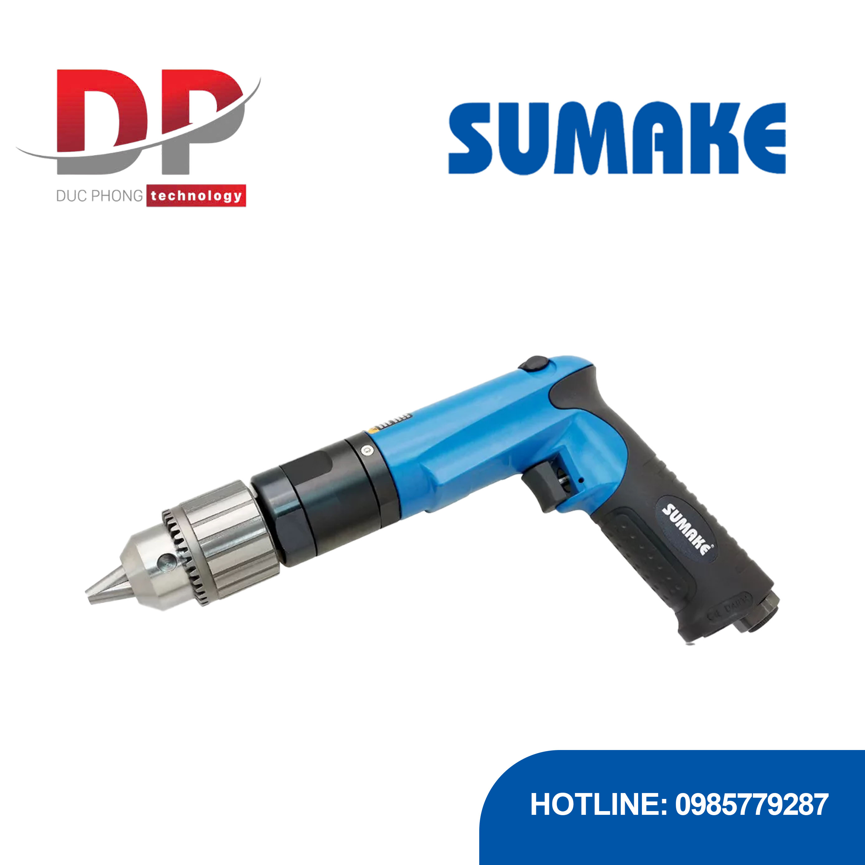 Máy khoan hơi góc vuông, độ rung thấp 1/2 inch, Sumake, ST-M5214R5