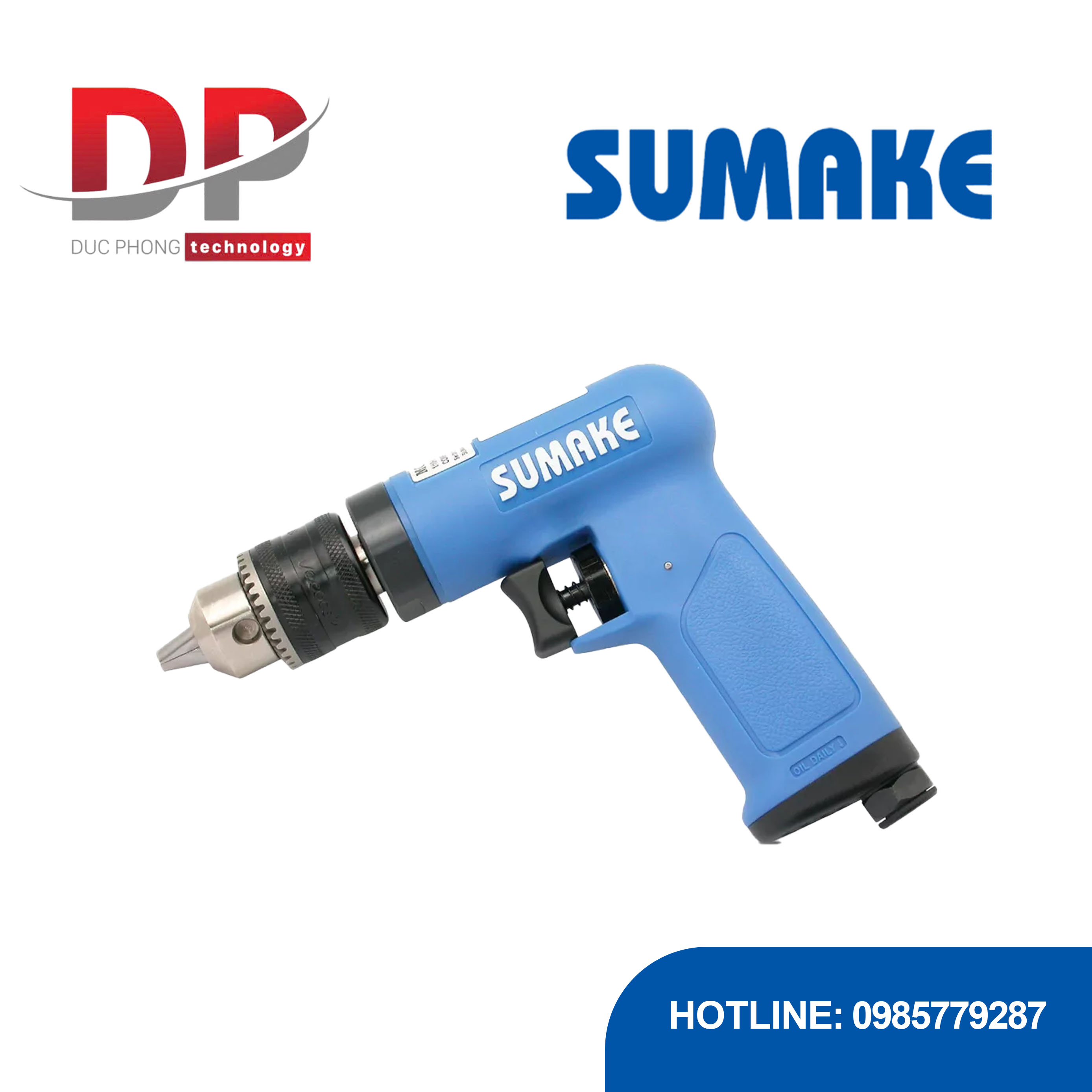 Máy khoan hơi mini, đầu kẹp 3/8 inch, Sumake ST-C211