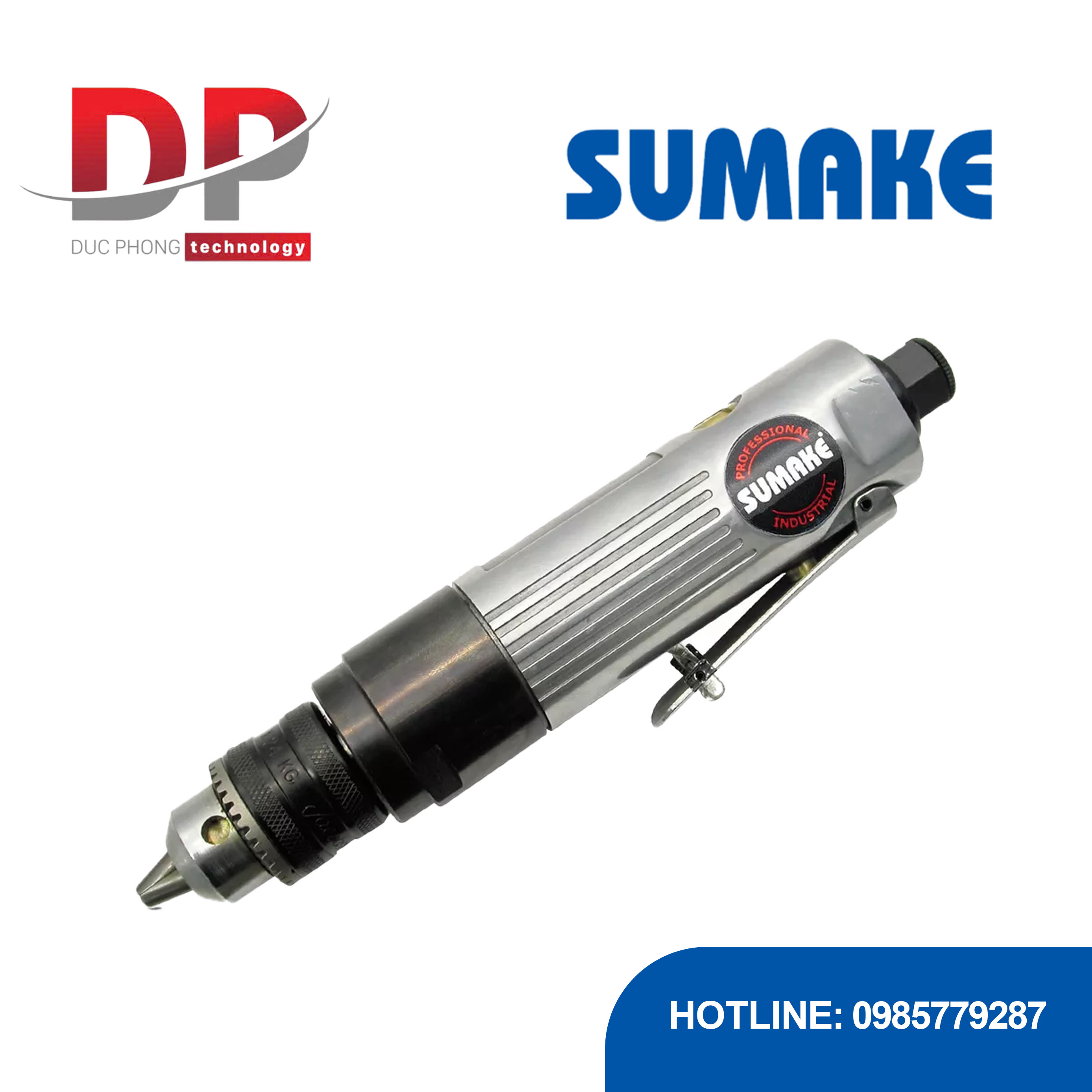 Máy khoan hơi thẳng 3/8 inch, Sumake, ST-4438